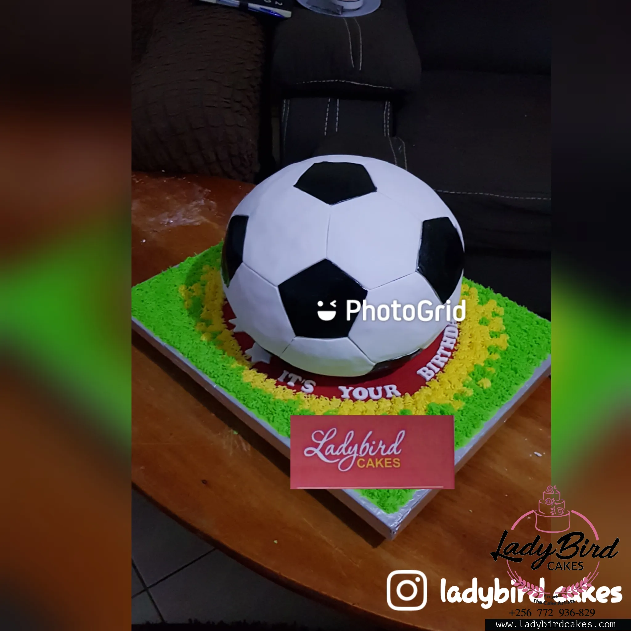 This is a custom cake of Ladybird Cakes Uganda