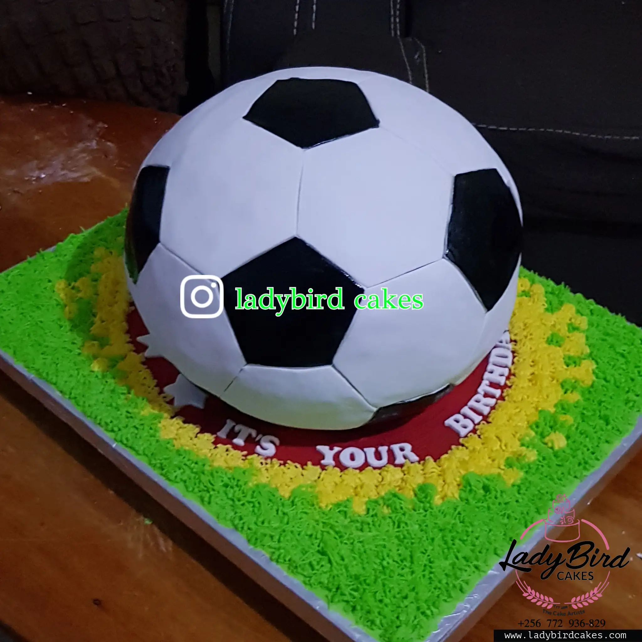 This is a custom cake of Ladybird Cakes Uganda