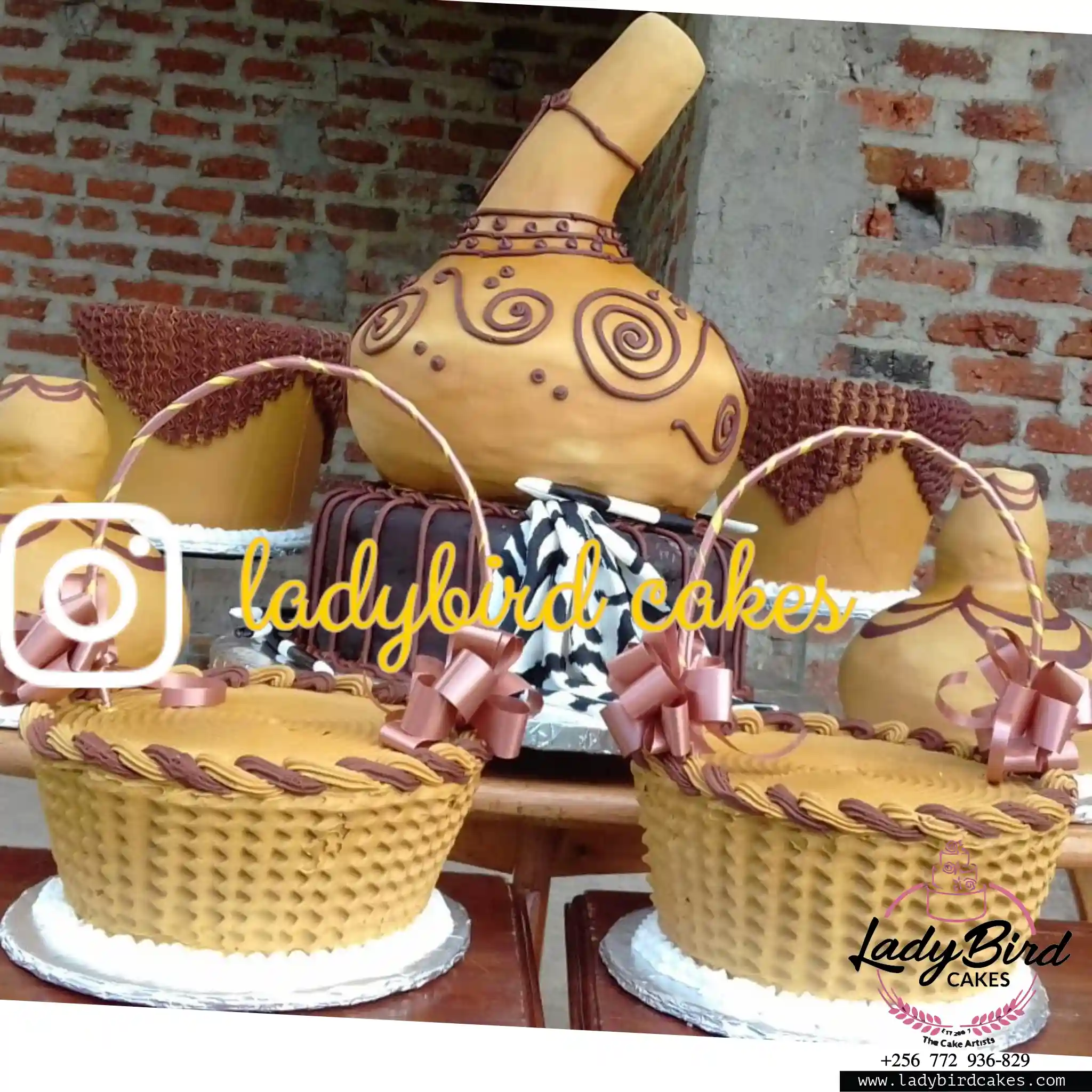 This is a custom cake of Ladybird Cakes Uganda