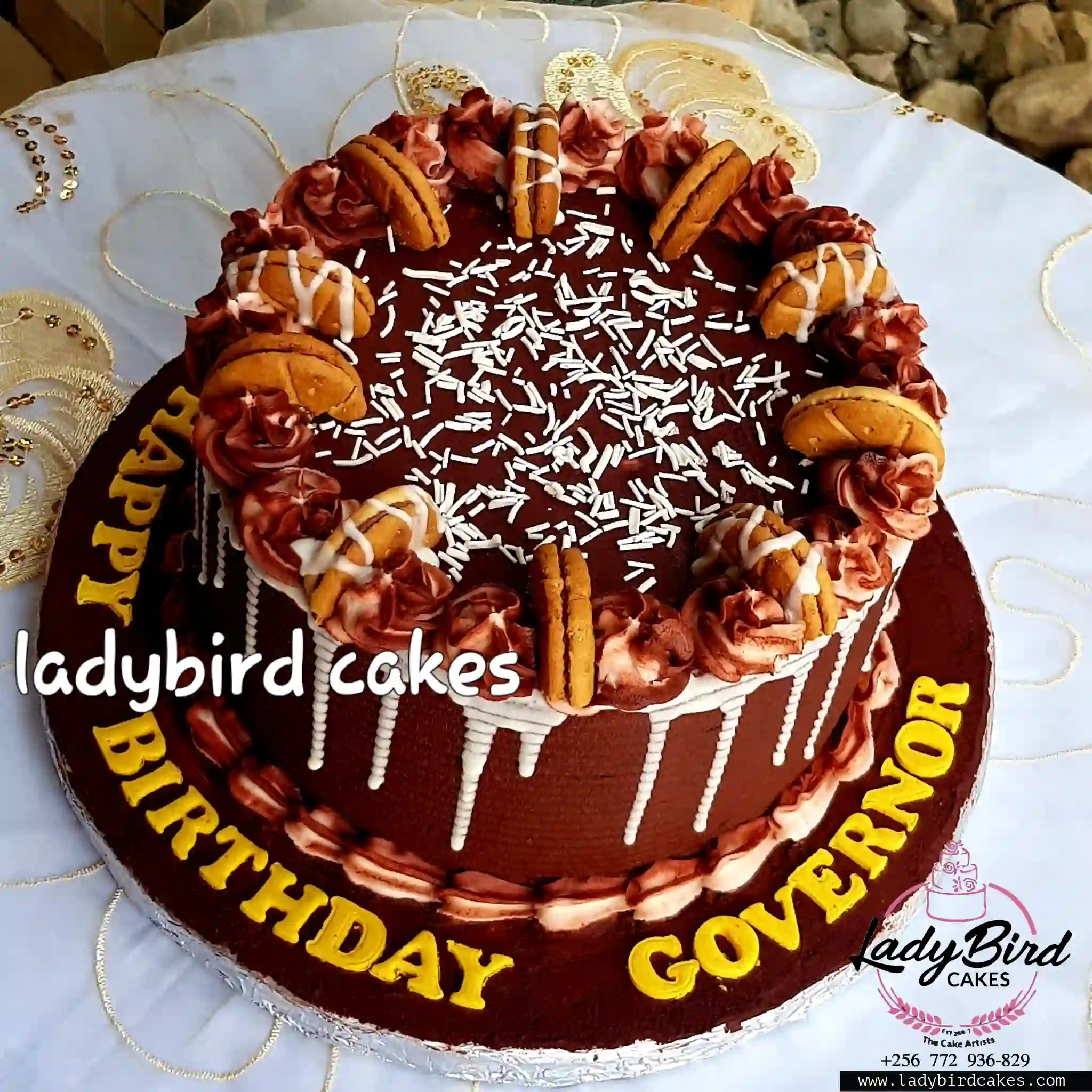 This is a custom cake of Ladybird Cakes Uganda