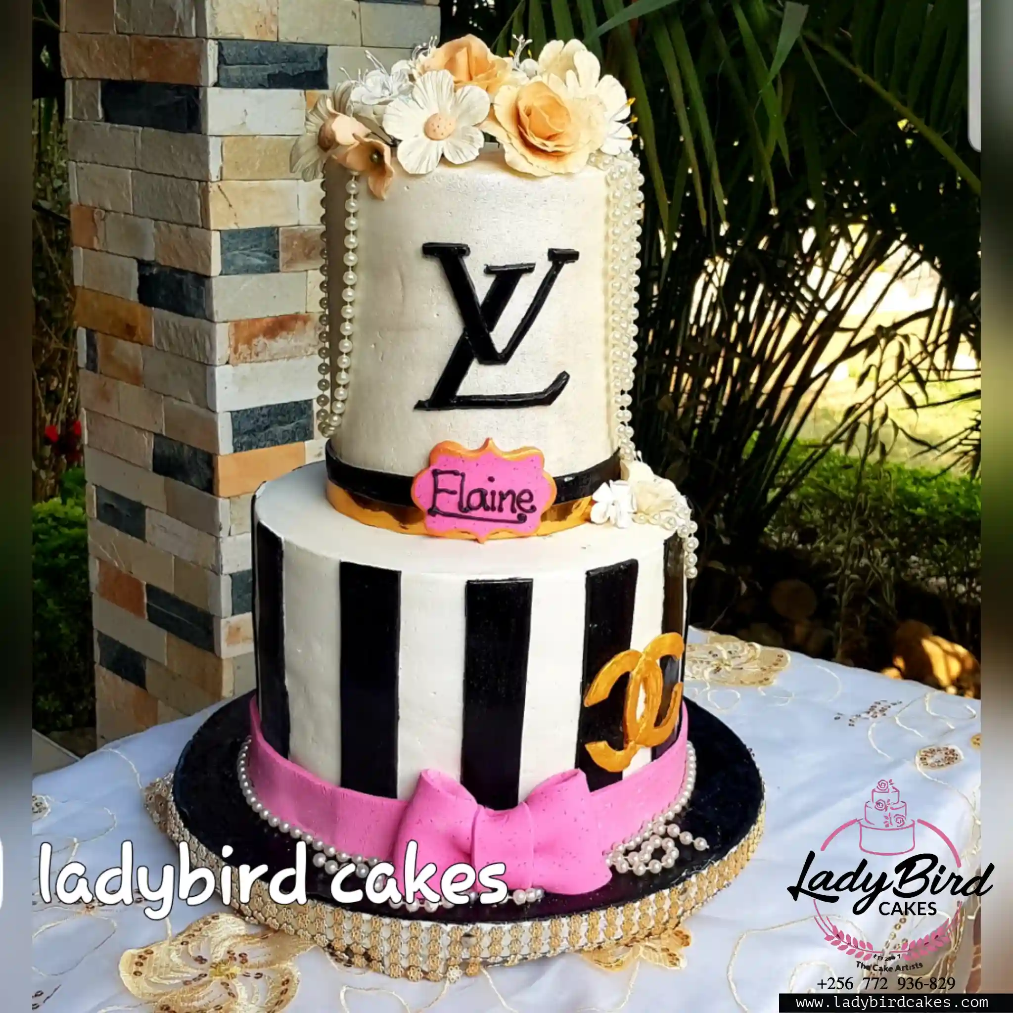 This is a custom cake of Ladybird Cakes Uganda