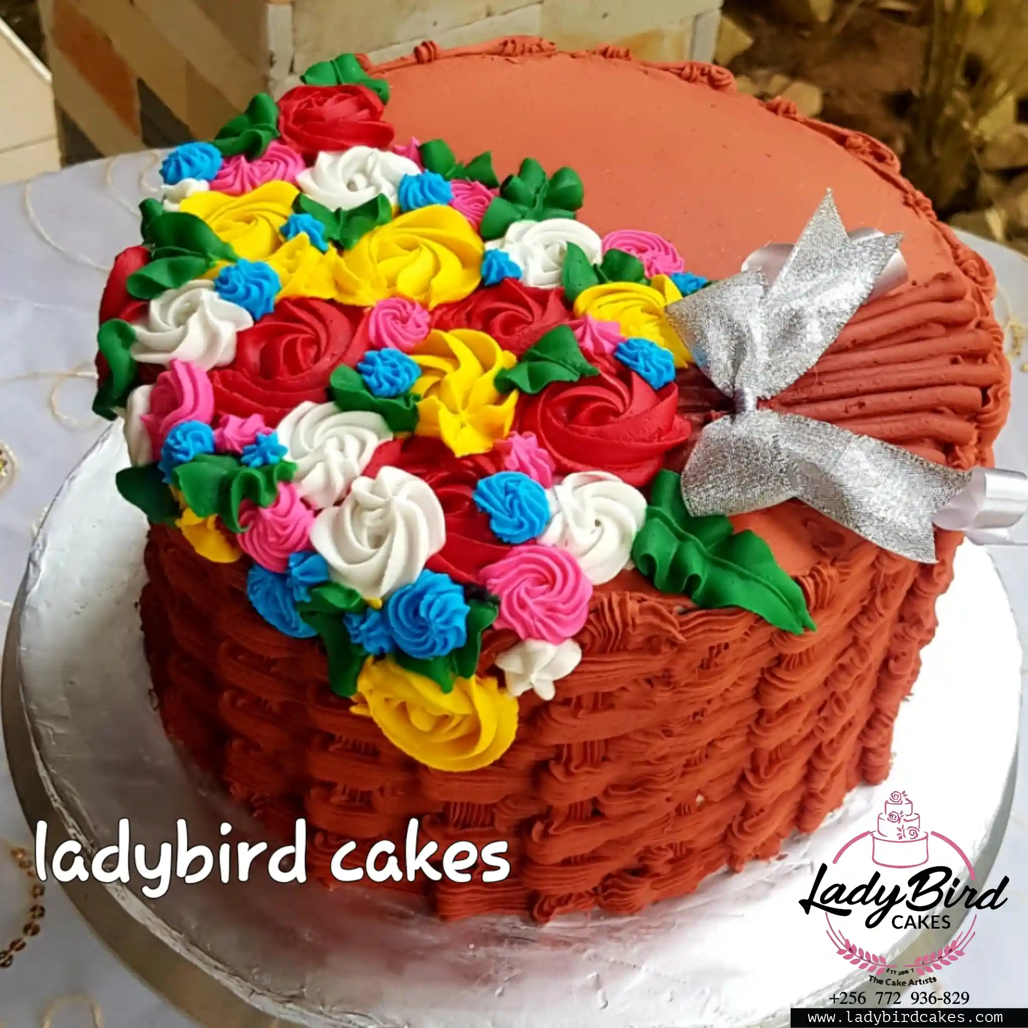 This is a custom cake of Ladybird Cakes Uganda