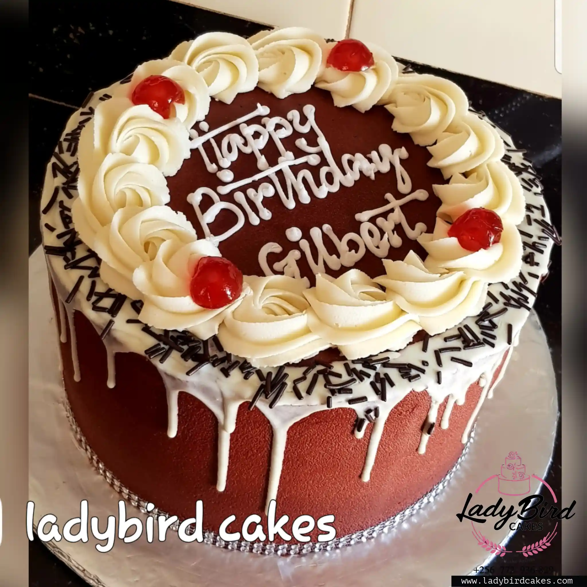 This is a custom cake of Ladybird Cakes Uganda