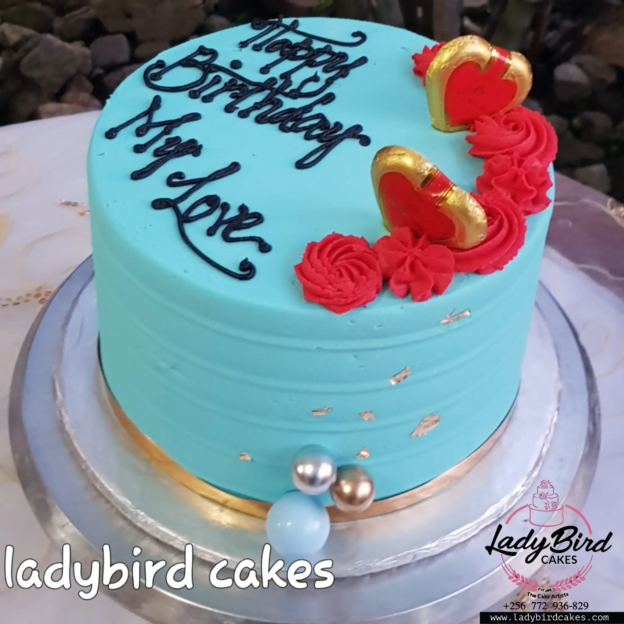 This is a custom cake of Ladybird Cakes Uganda