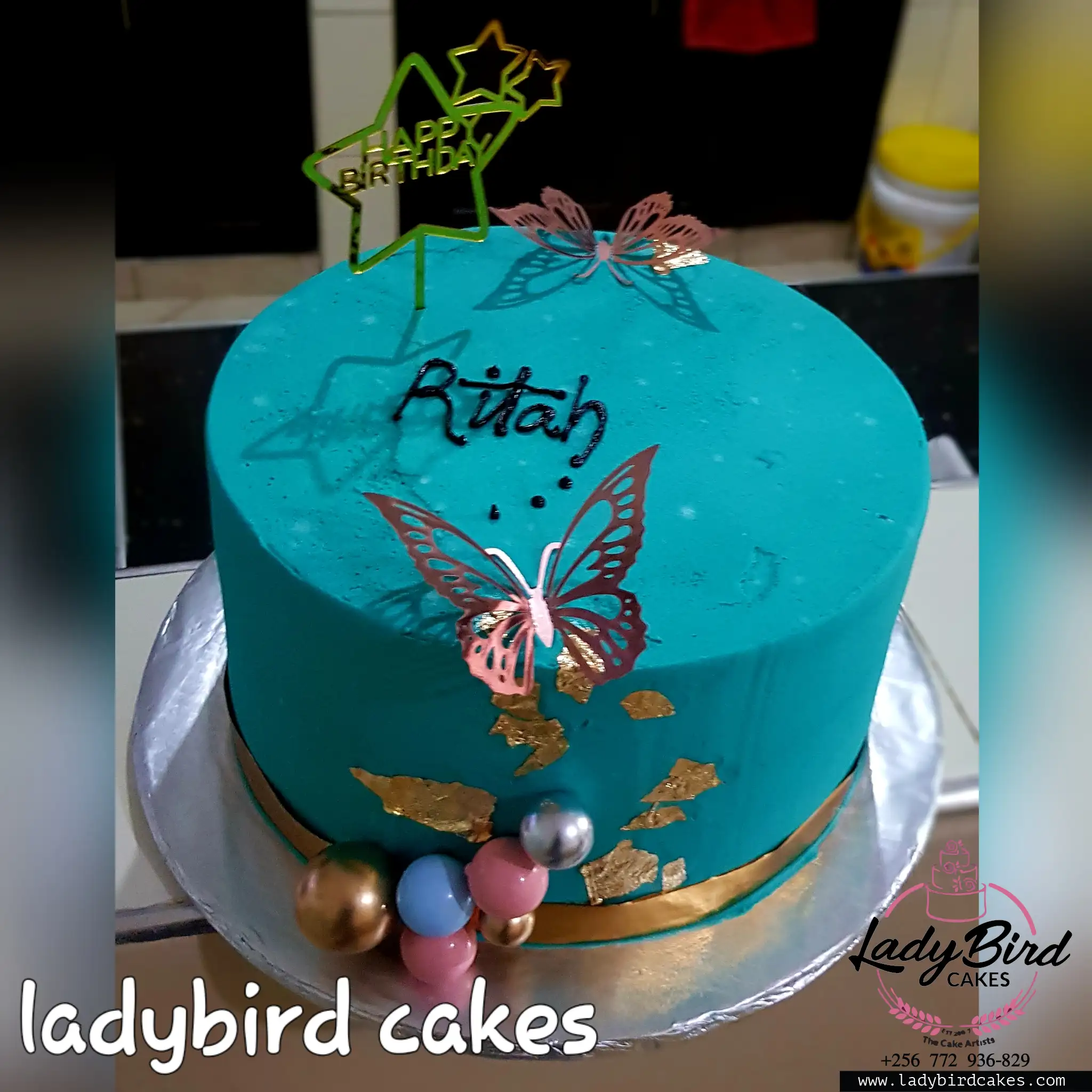 This is a custom cake of Ladybird Cakes Uganda