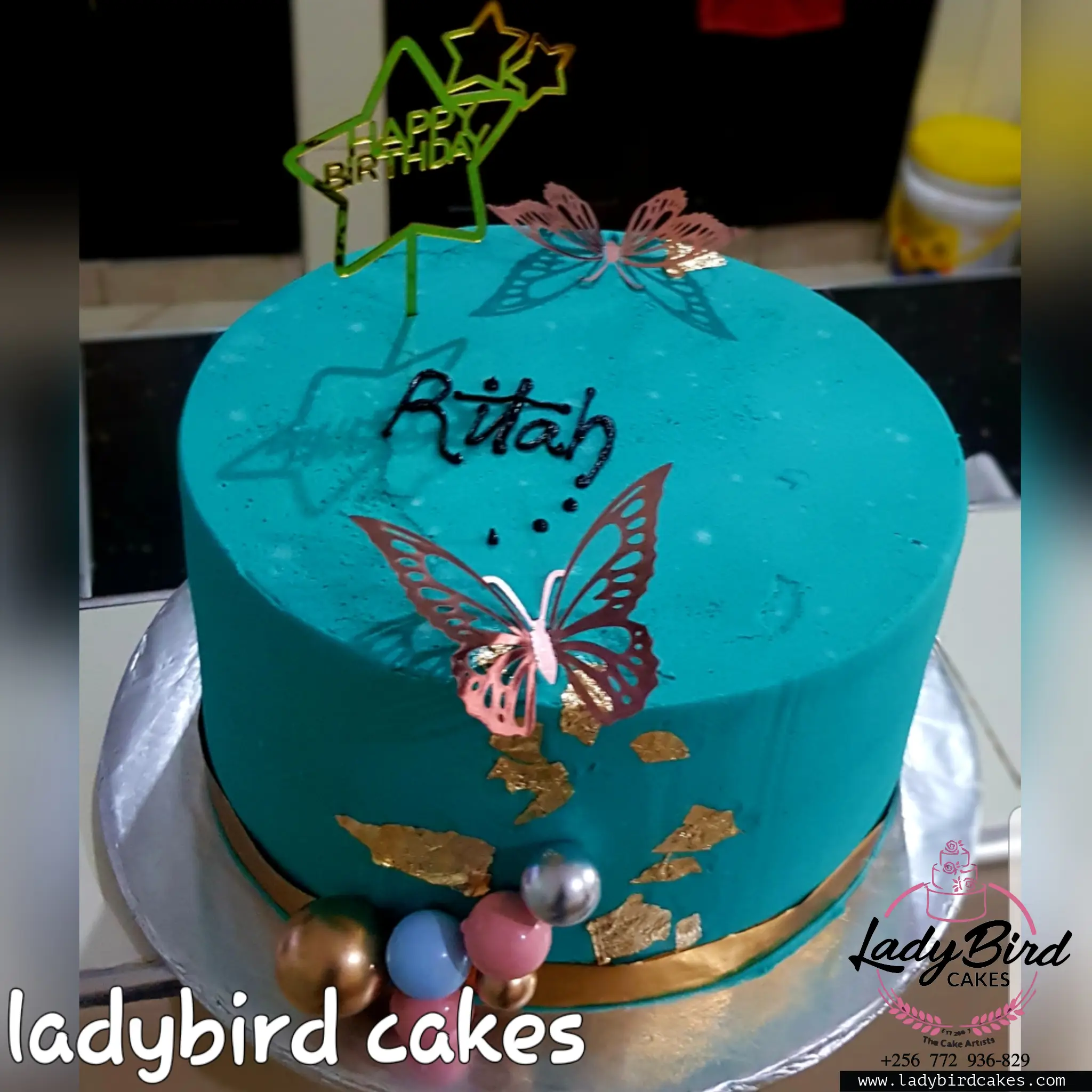 This is a custom cake of Ladybird Cakes Uganda