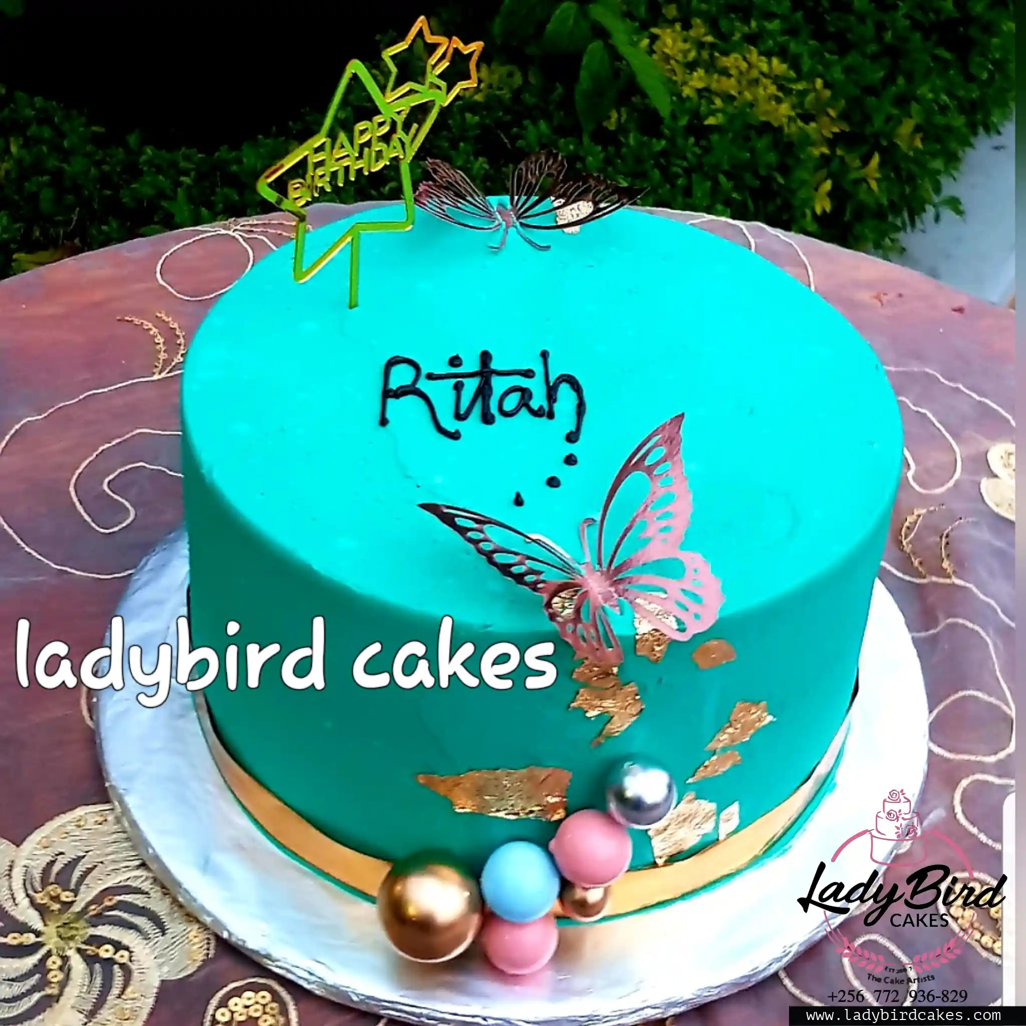 This is a custom cake of Ladybird Cakes Uganda