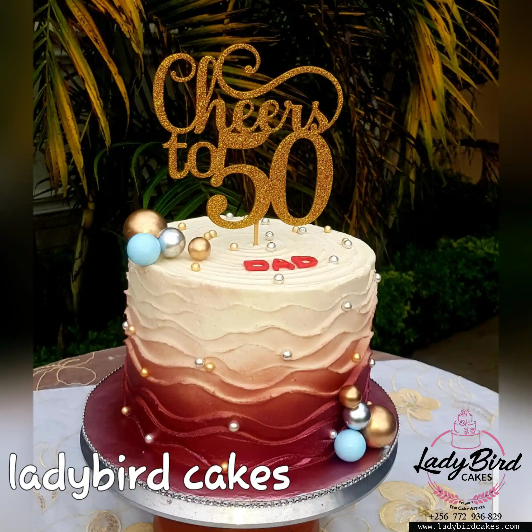 This is a custom cake of Ladybird Cakes Uganda