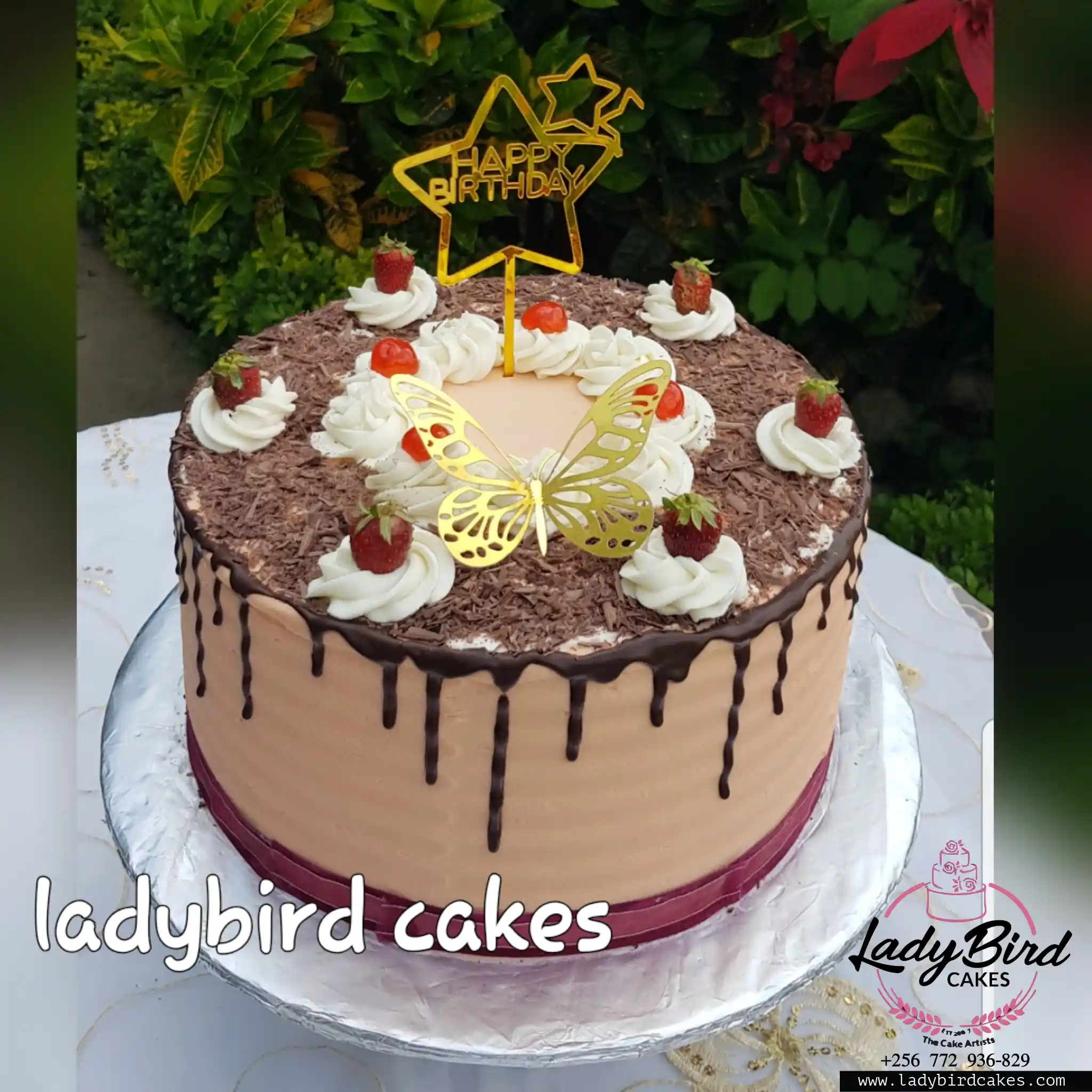 This is a custom cake of Ladybird Cakes Uganda