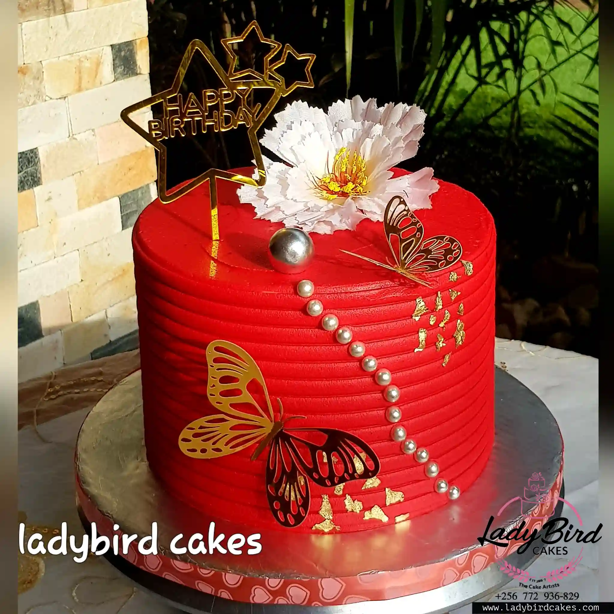 This is a custom cake of Ladybird Cakes Uganda