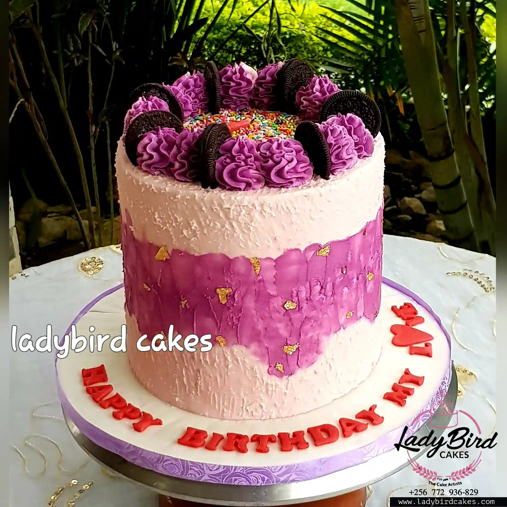 This is a custom cake of Ladybird Cakes Uganda