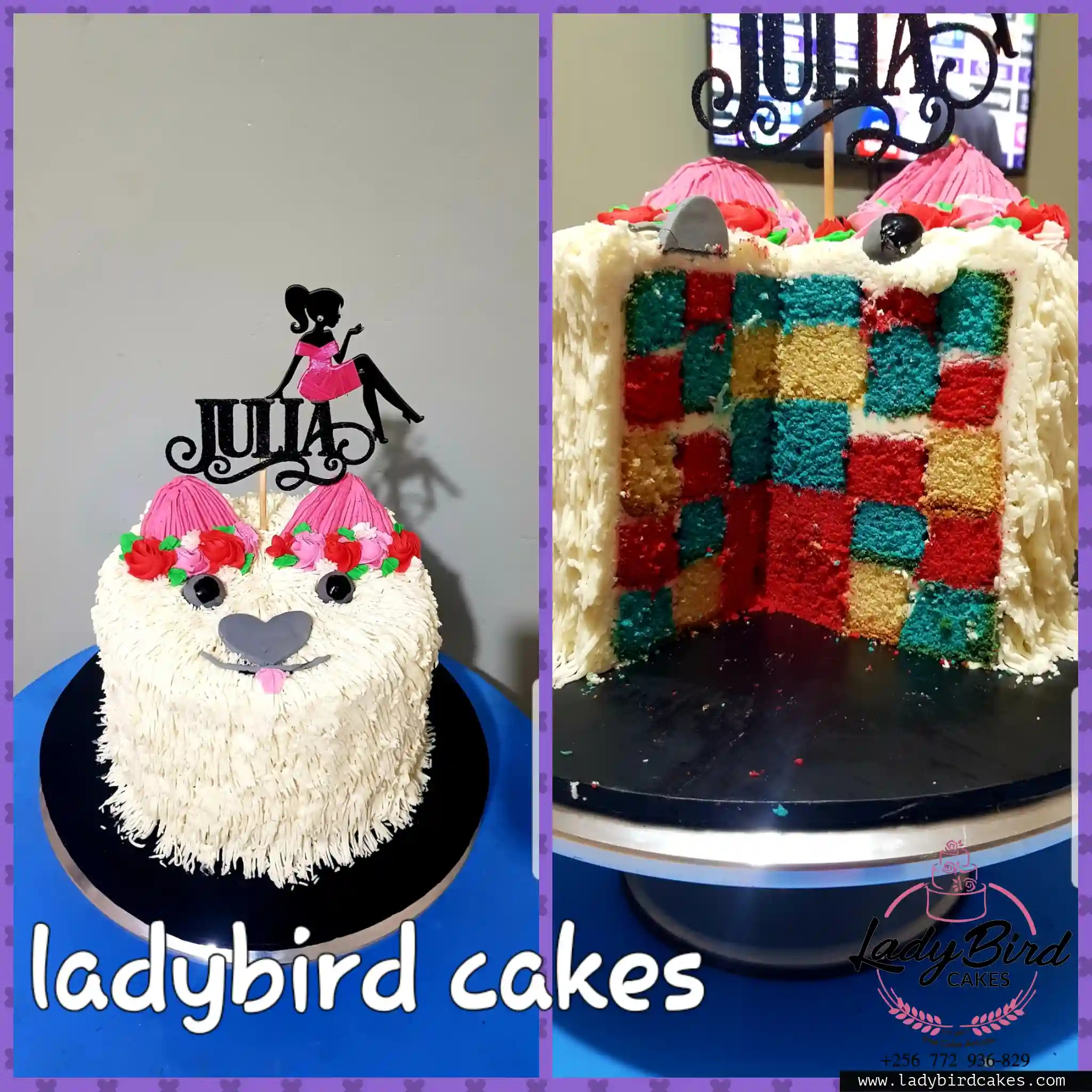 This is a custom cake of Ladybird Cakes Uganda