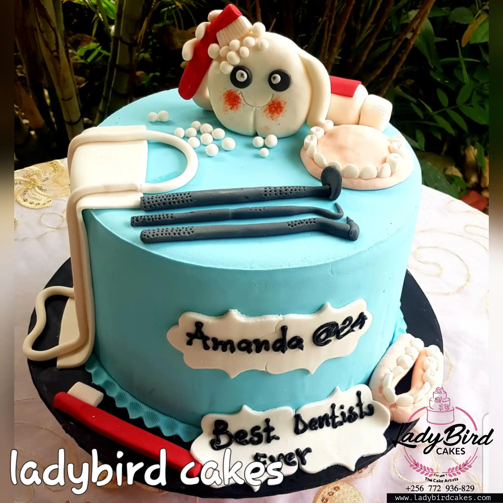 This is a custom cake of Ladybird Cakes Uganda