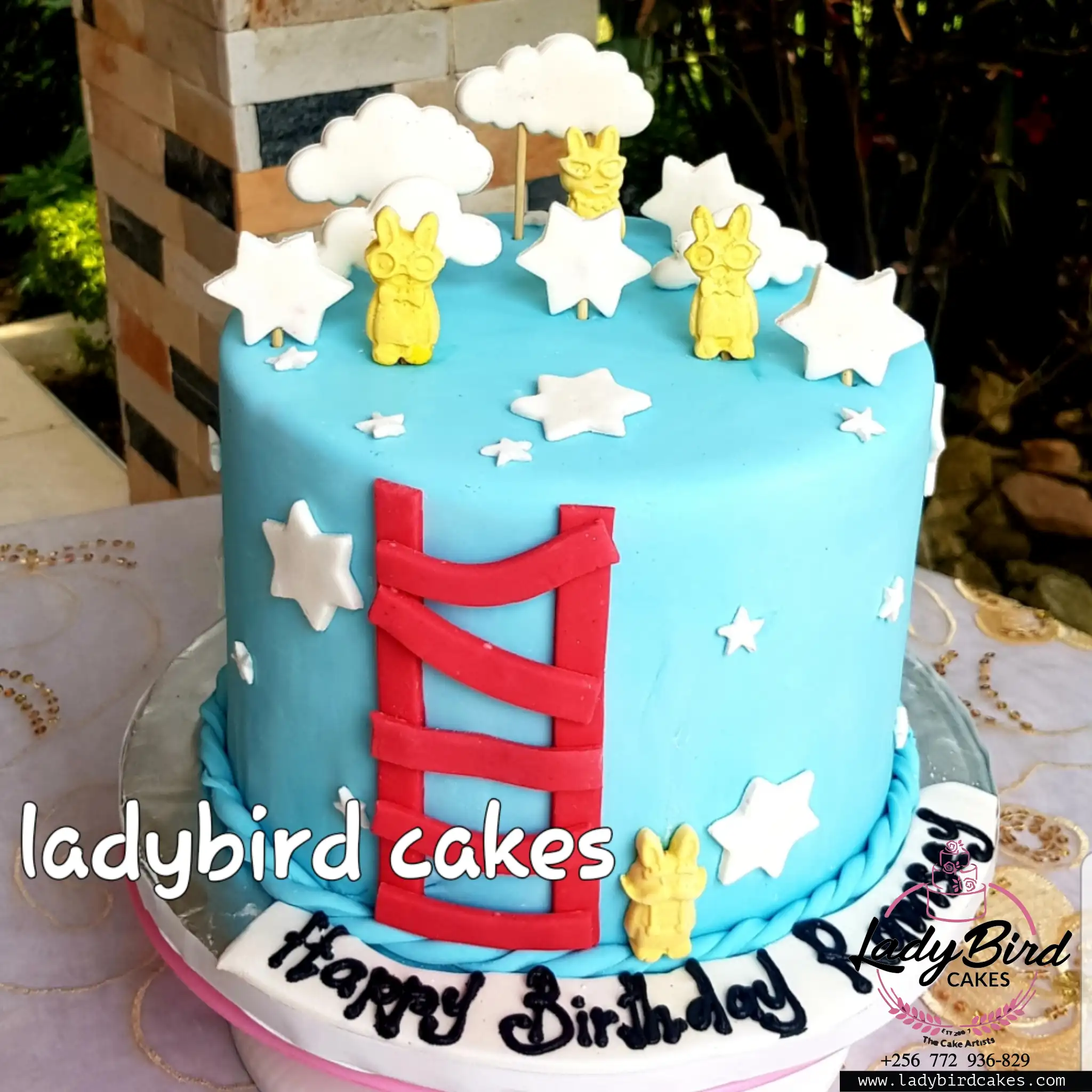 This is a custom cake of Ladybird Cakes Uganda