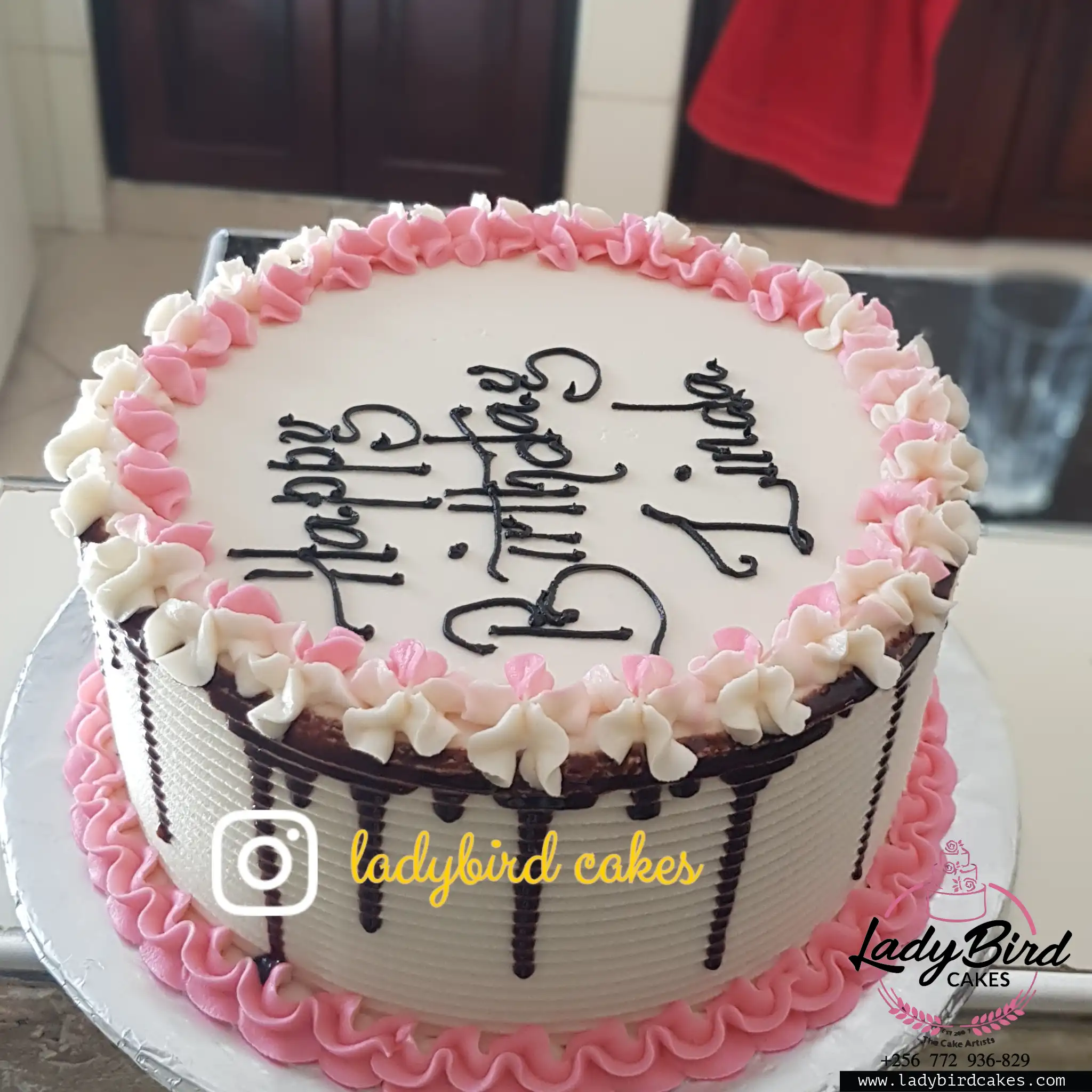 This is a custom cake of Ladybird Cakes Uganda