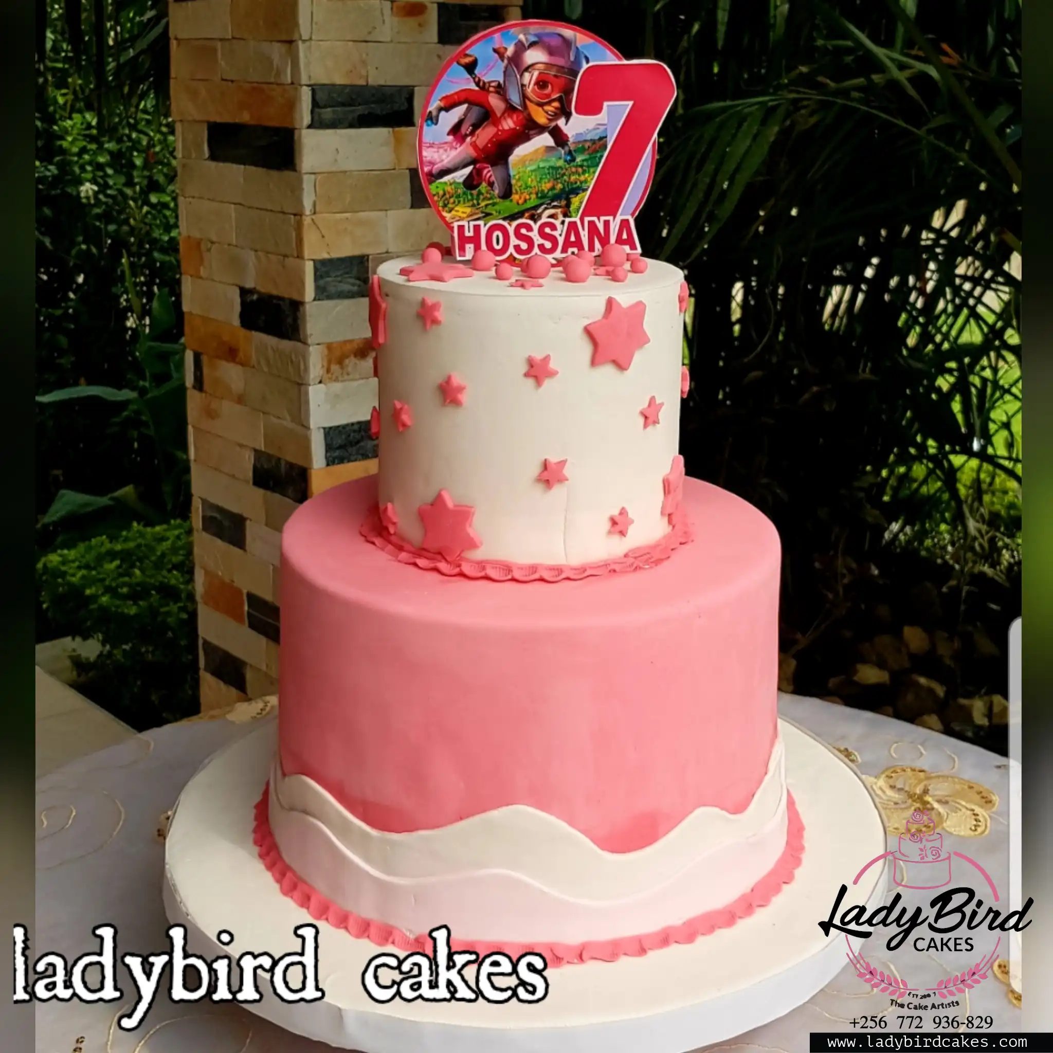 This is a custom cake of Ladybird Cakes Uganda