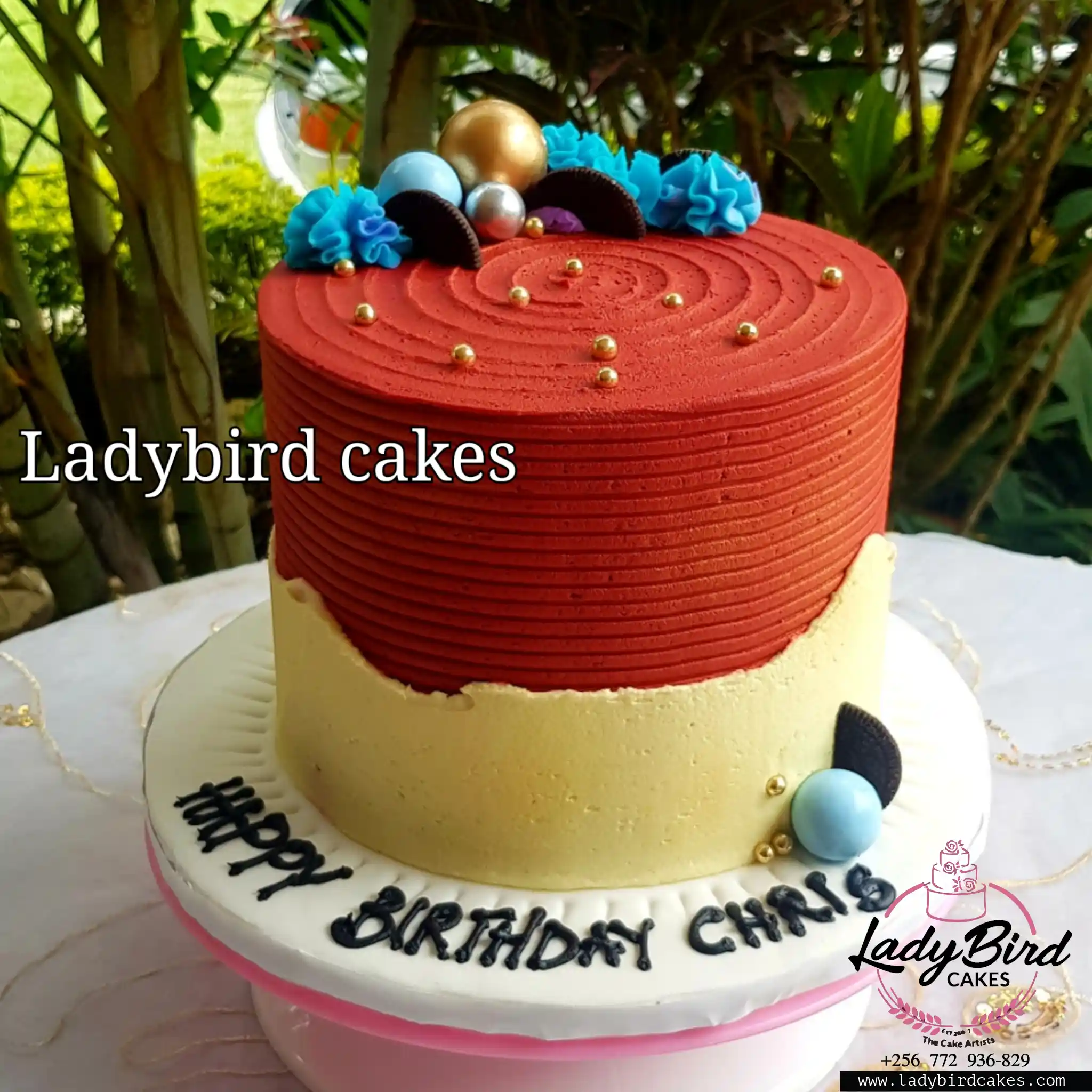 This is a custom cake of Ladybird Cakes Uganda