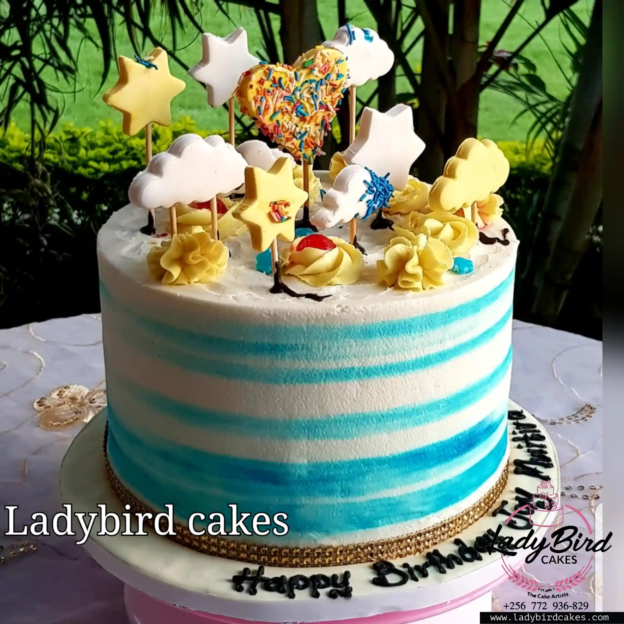 This is a custom cake of Ladybird Cakes Uganda