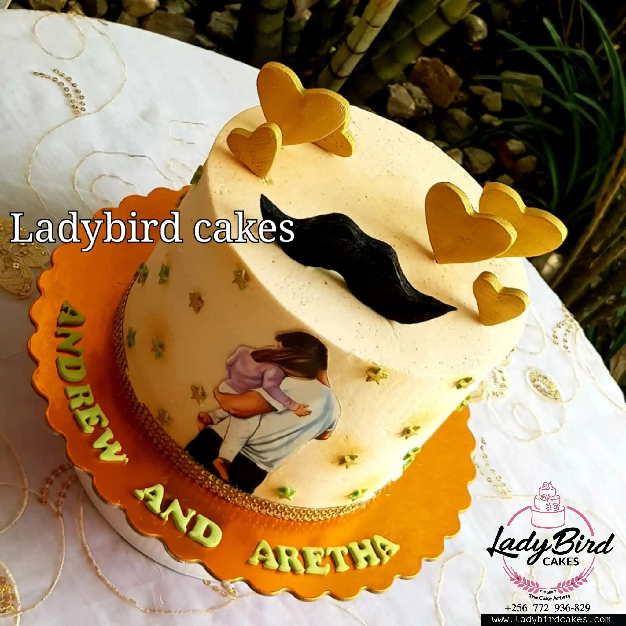 This is a custom cake of Ladybird Cakes Uganda