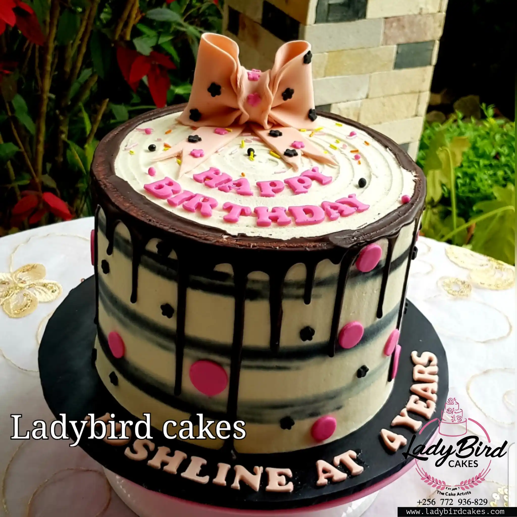 This is a custom cake of Ladybird Cakes Uganda