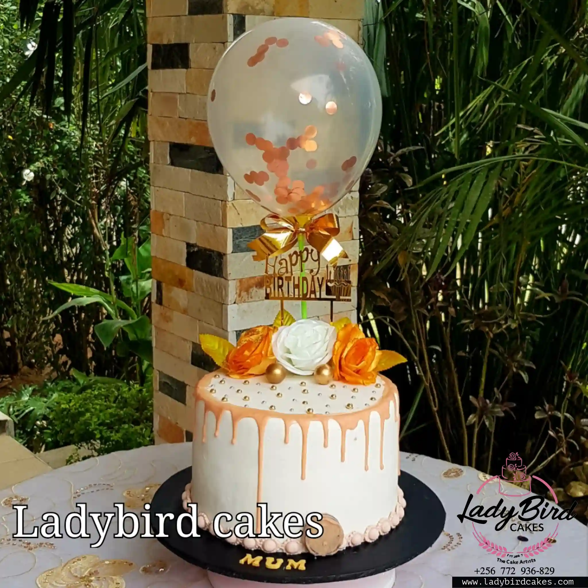 This is a custom cake of Ladybird Cakes Uganda