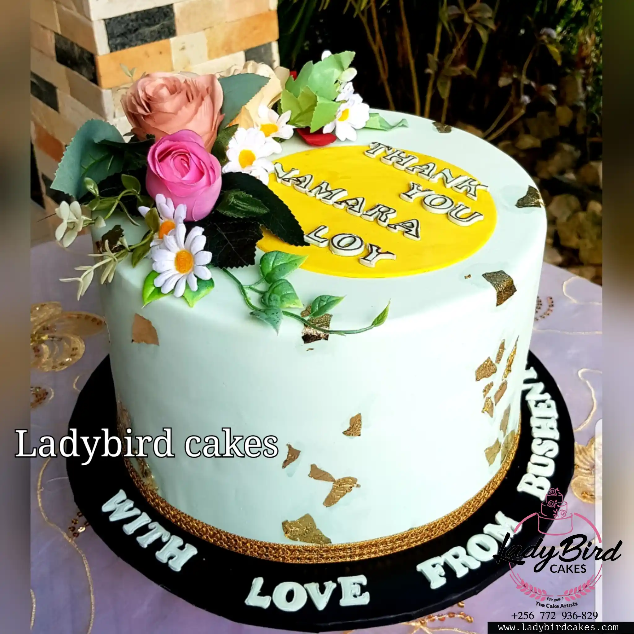 This is a custom cake of Ladybird Cakes Uganda