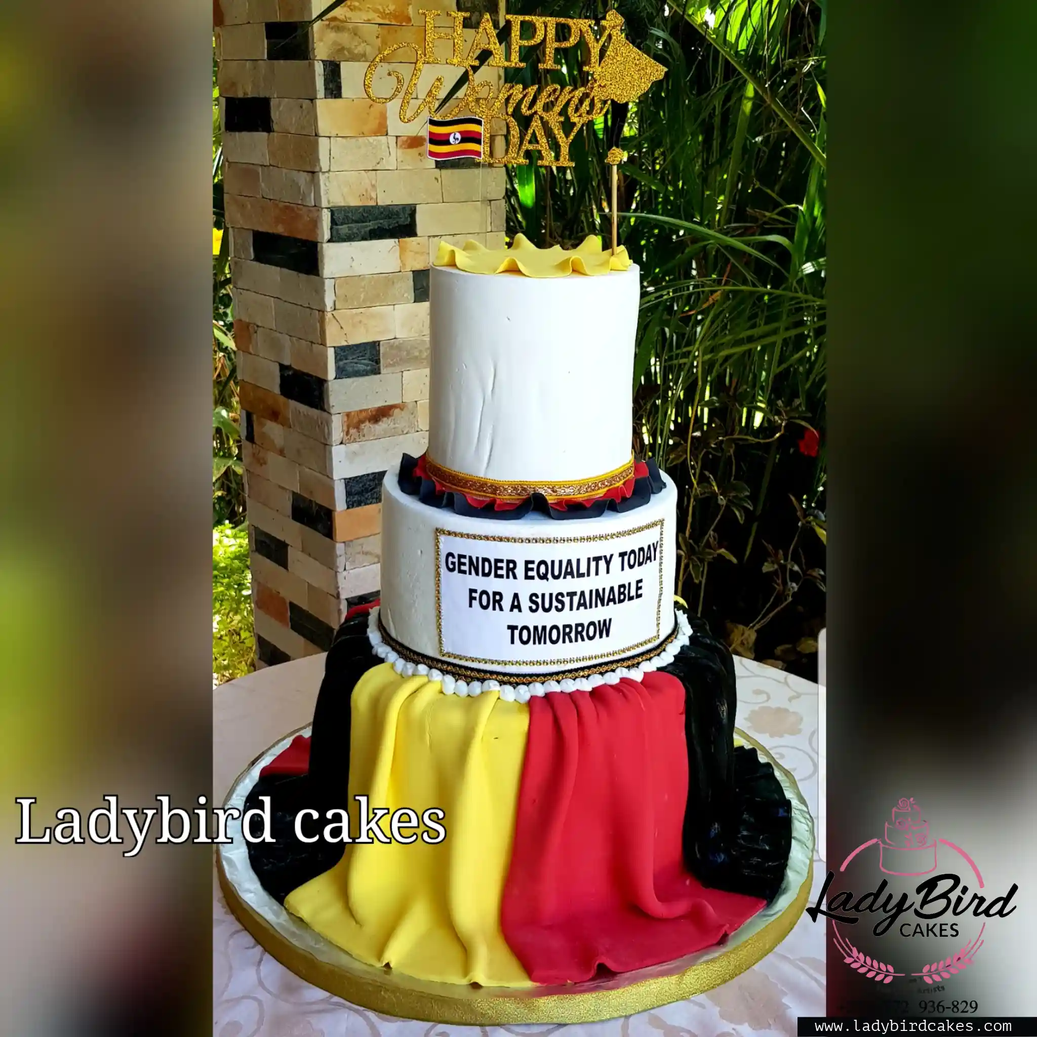 This is a custom cake of Ladybird Cakes Uganda