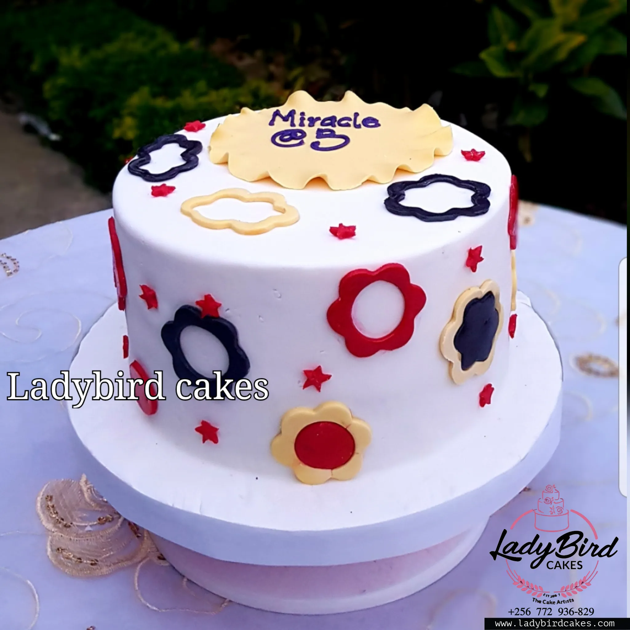 This is a custom cake of Ladybird Cakes Uganda