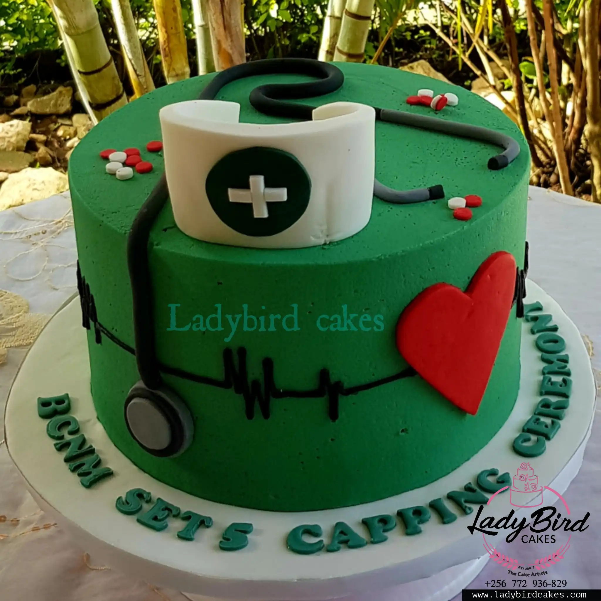 This is a custom cake of Ladybird Cakes Uganda