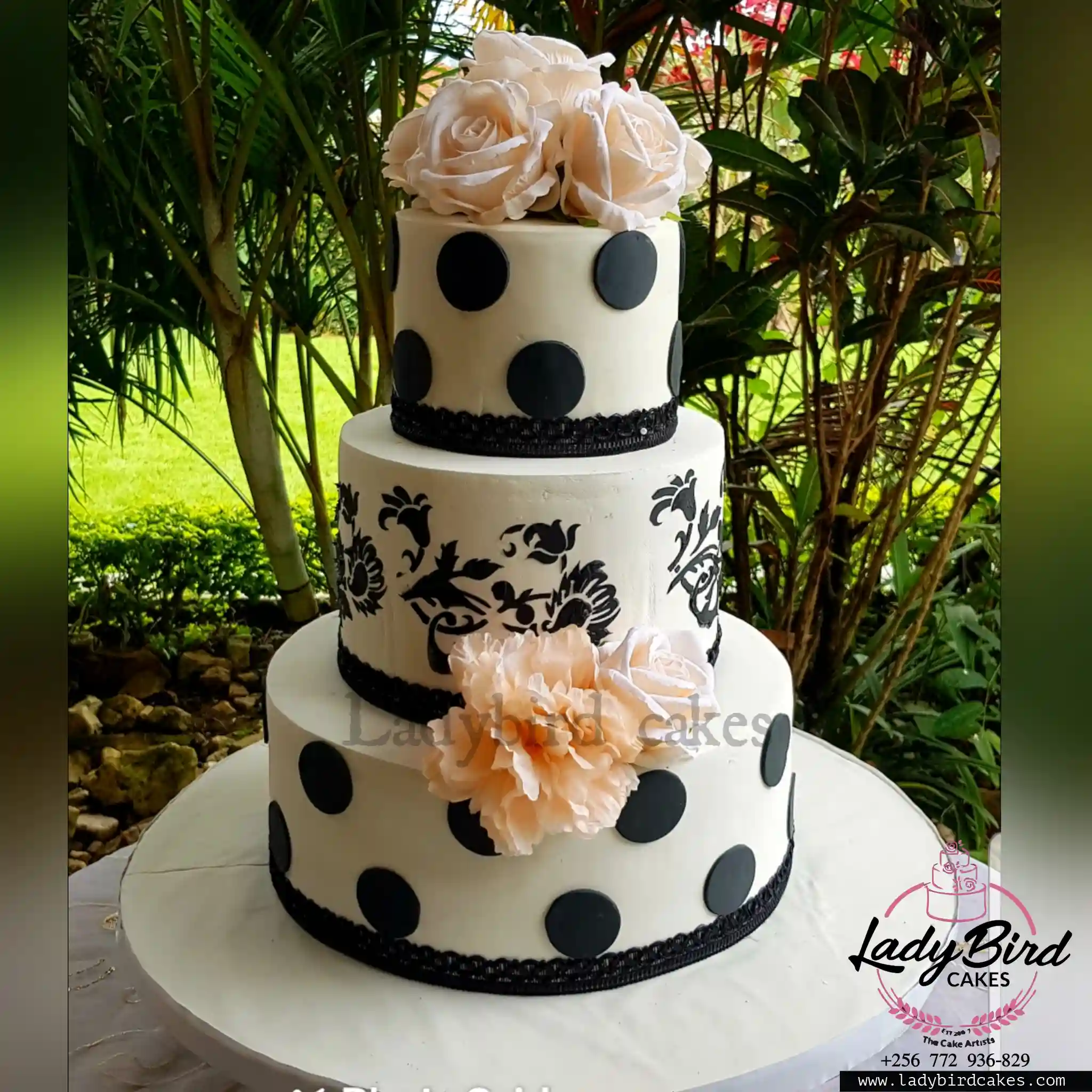 This is a custom cake of Ladybird Cakes Uganda