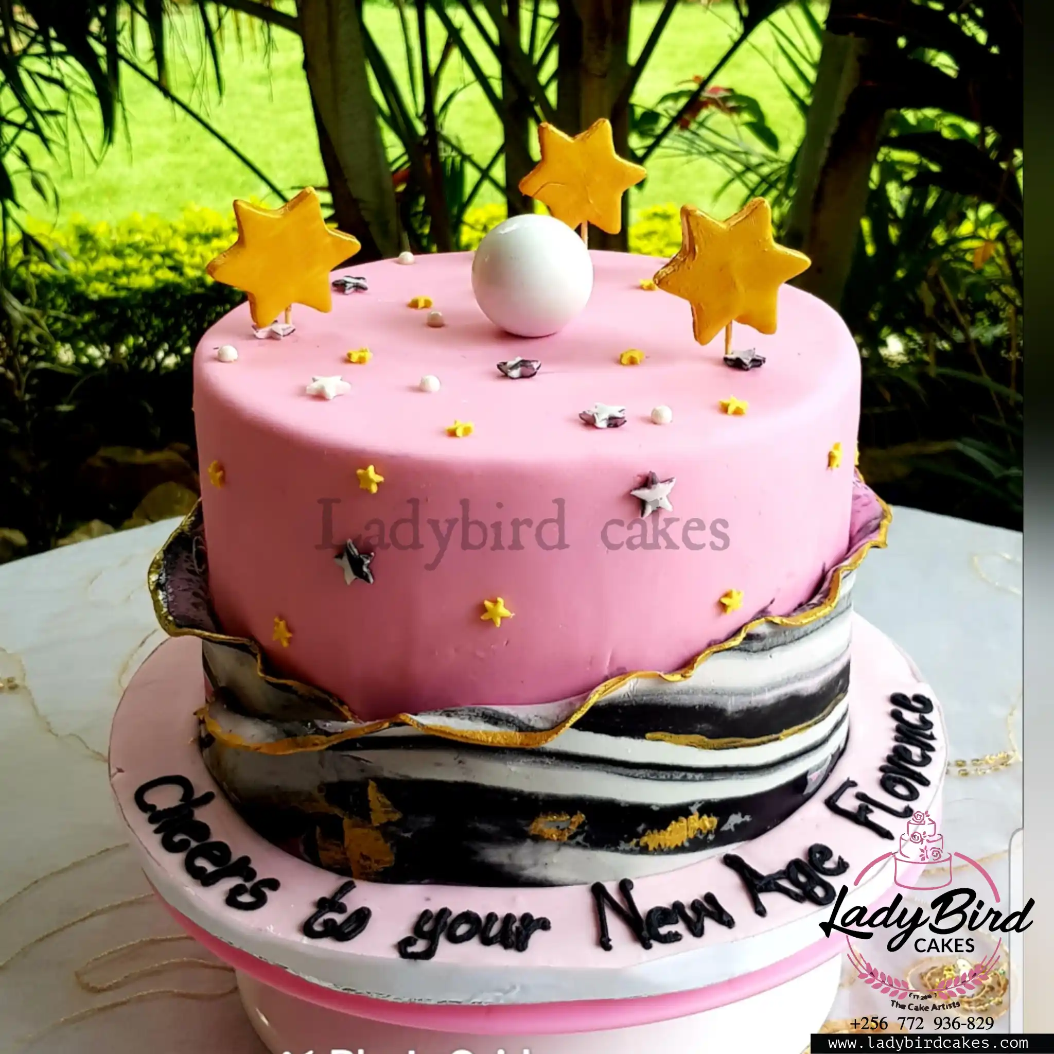 This is a custom cake of Ladybird Cakes Uganda