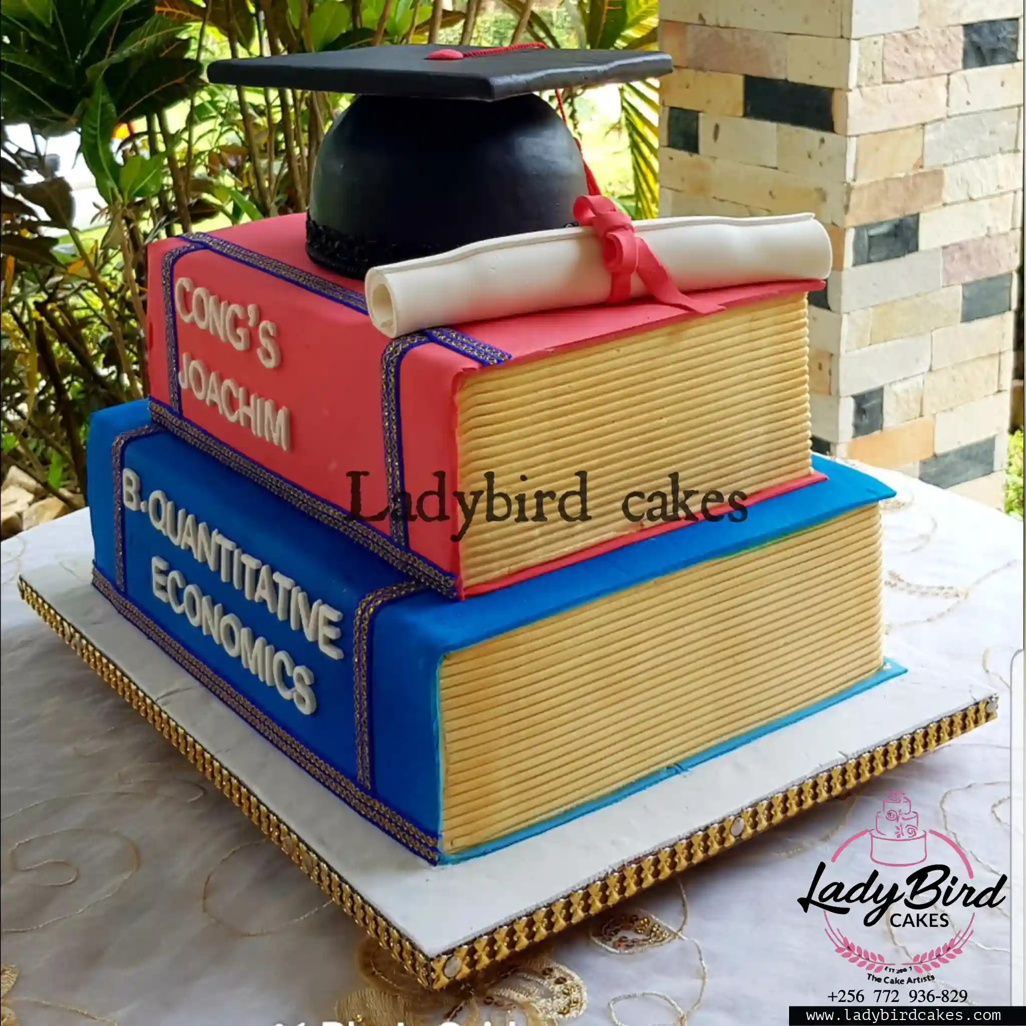 This is a custom cake of Ladybird Cakes Uganda