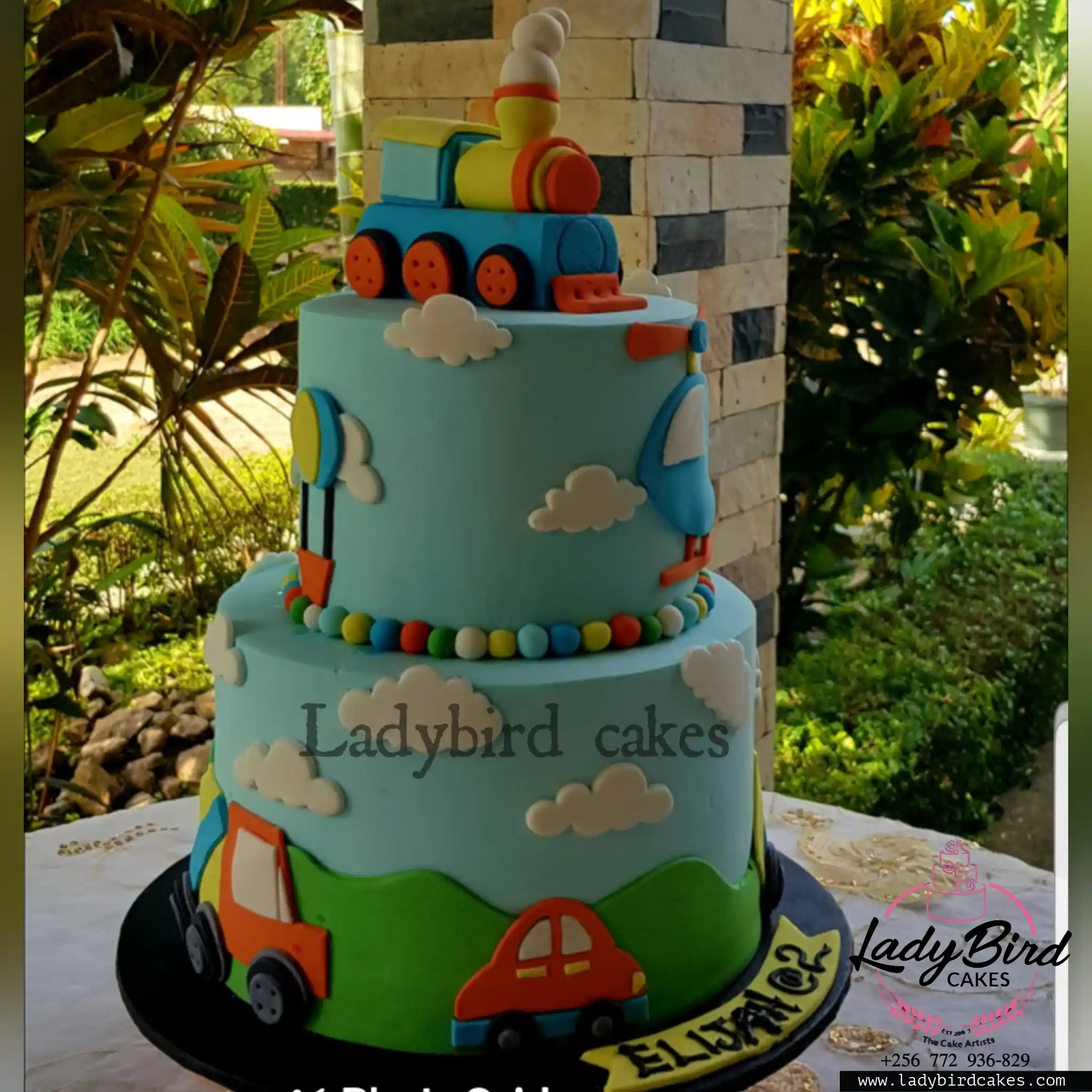 This is a custom cake of Ladybird Cakes Uganda