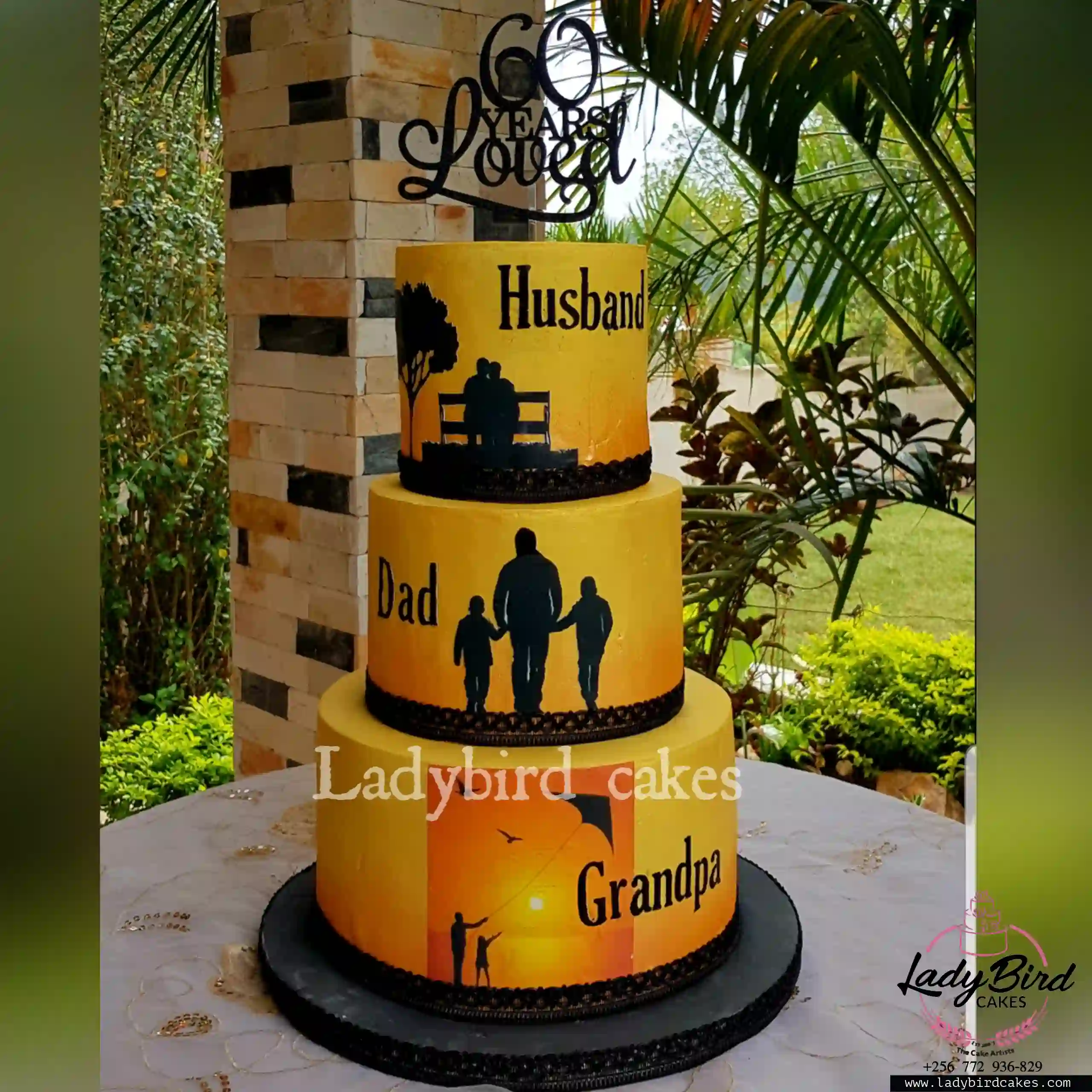 This is a custom cake of Ladybird Cakes Uganda