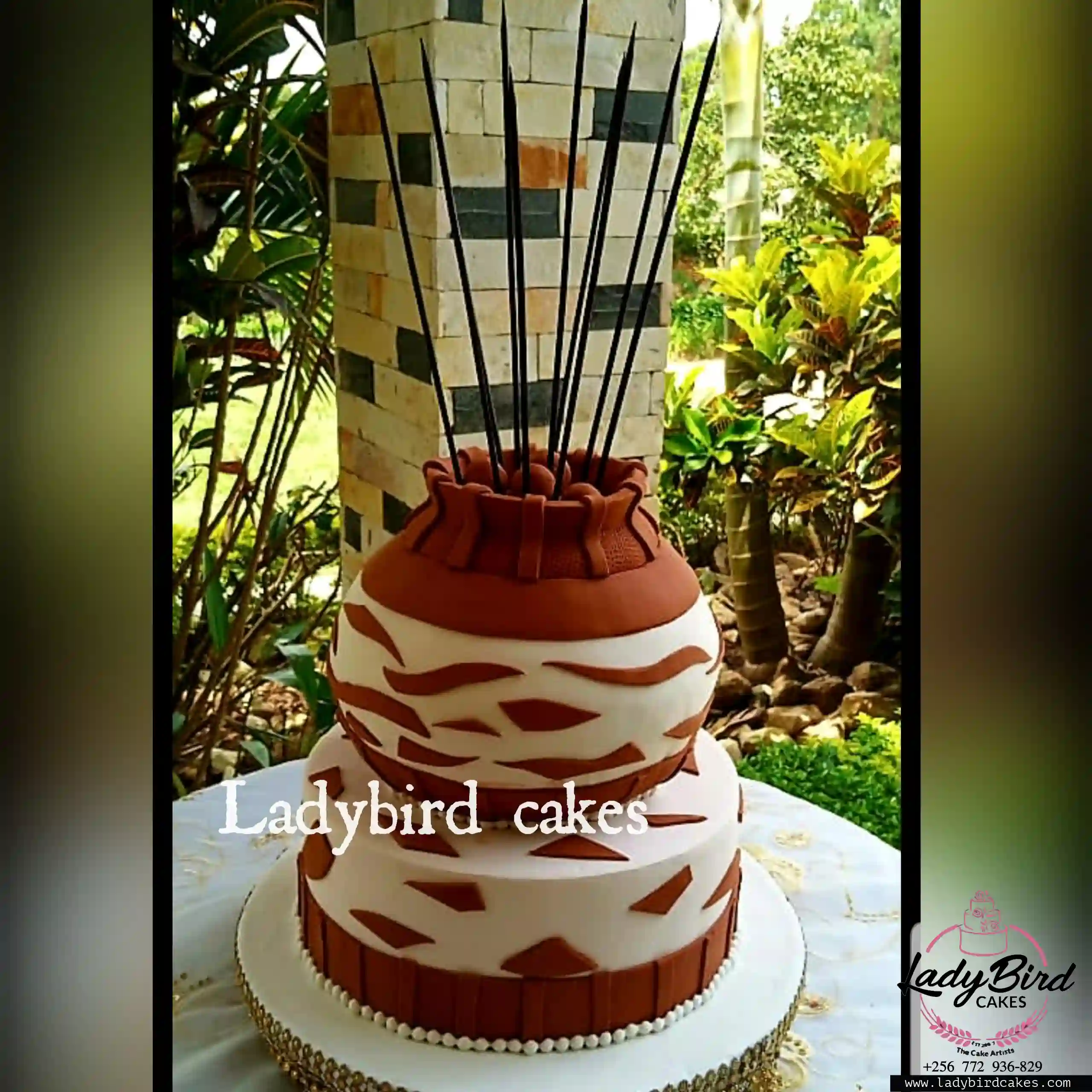 This is a custom cake of Ladybird Cakes Uganda