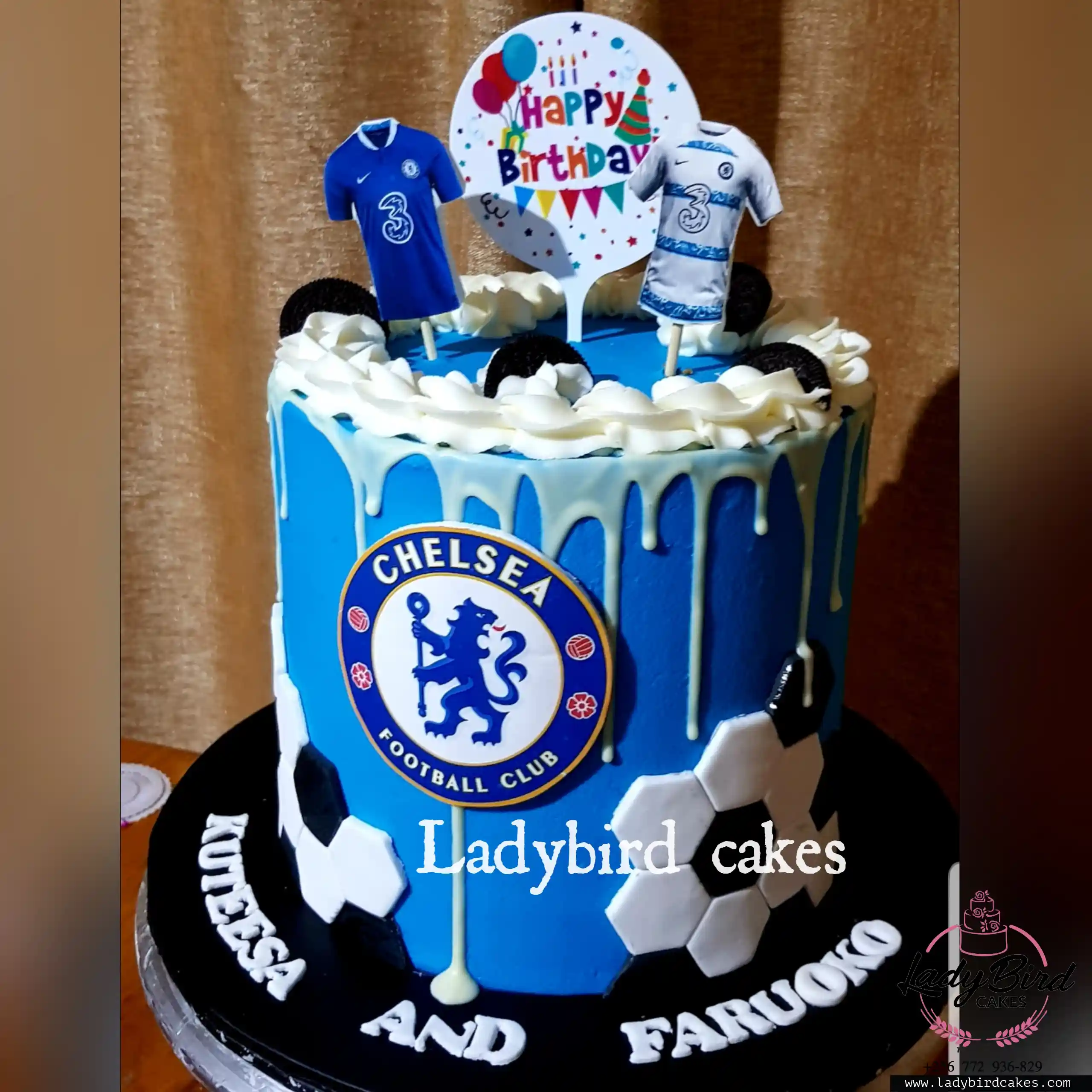 This is a custom cake of Ladybird Cakes Uganda