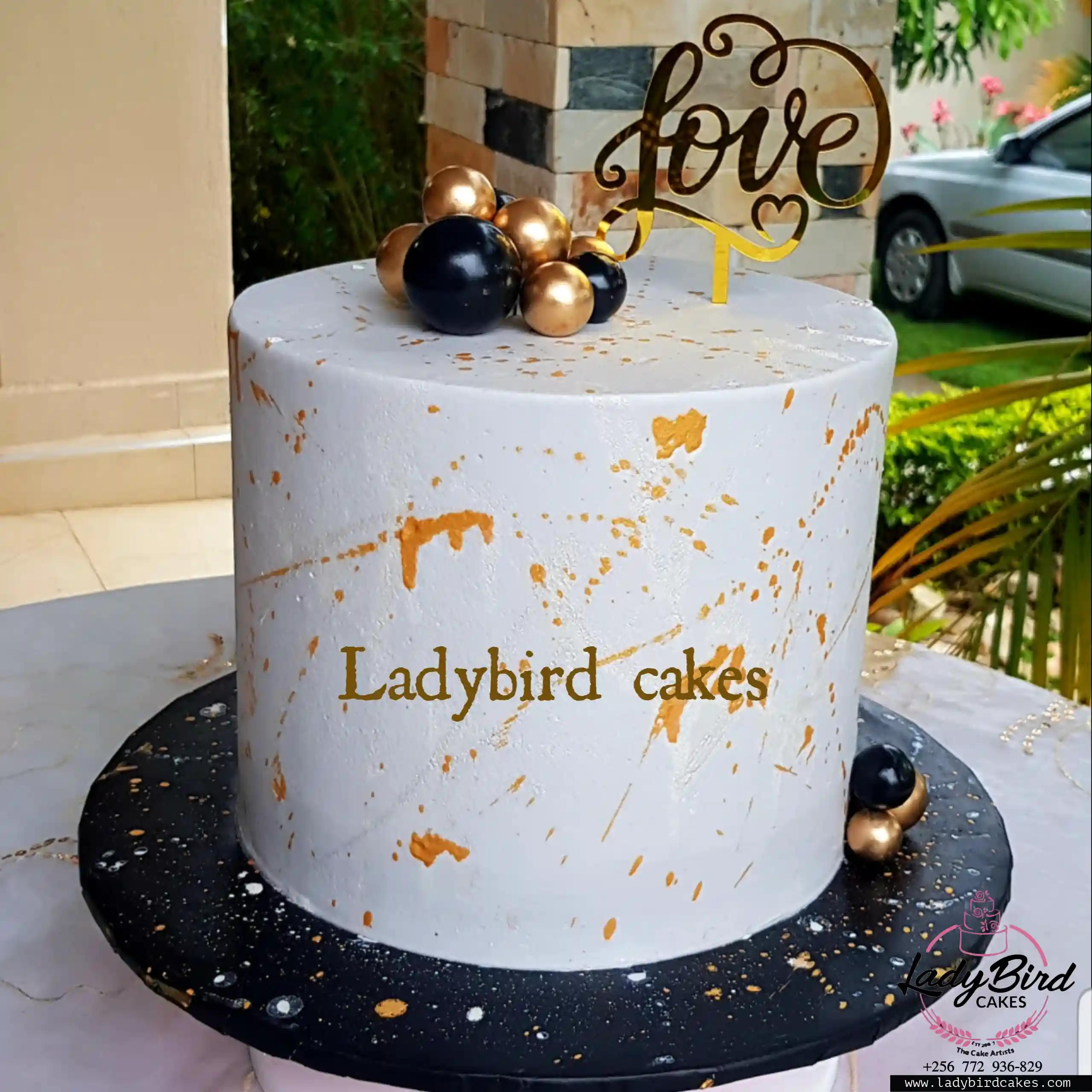 This is a custom cake of Ladybird Cakes Uganda