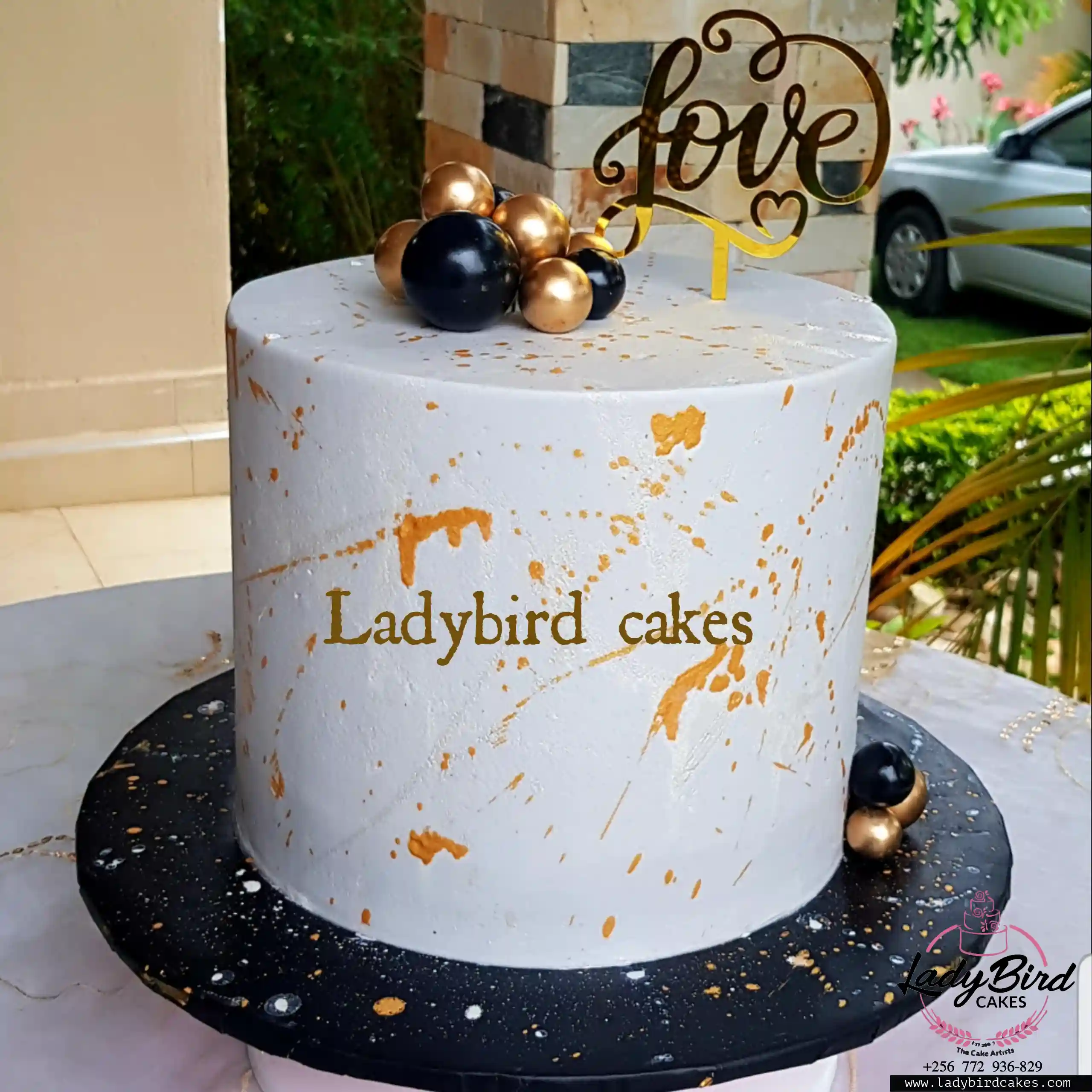 This is a custom cake of Ladybird Cakes Uganda