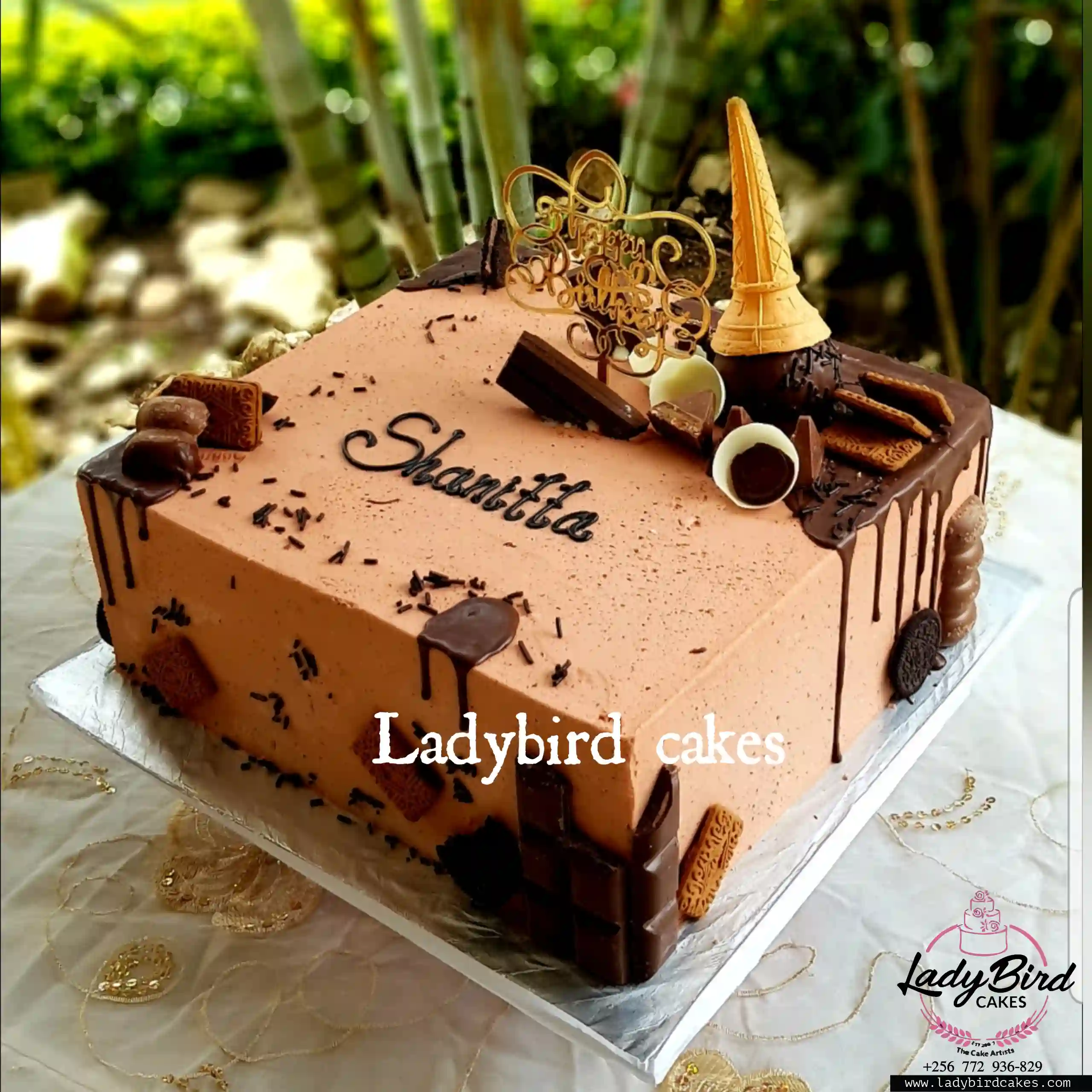 This is a custom cake of Ladybird Cakes Uganda