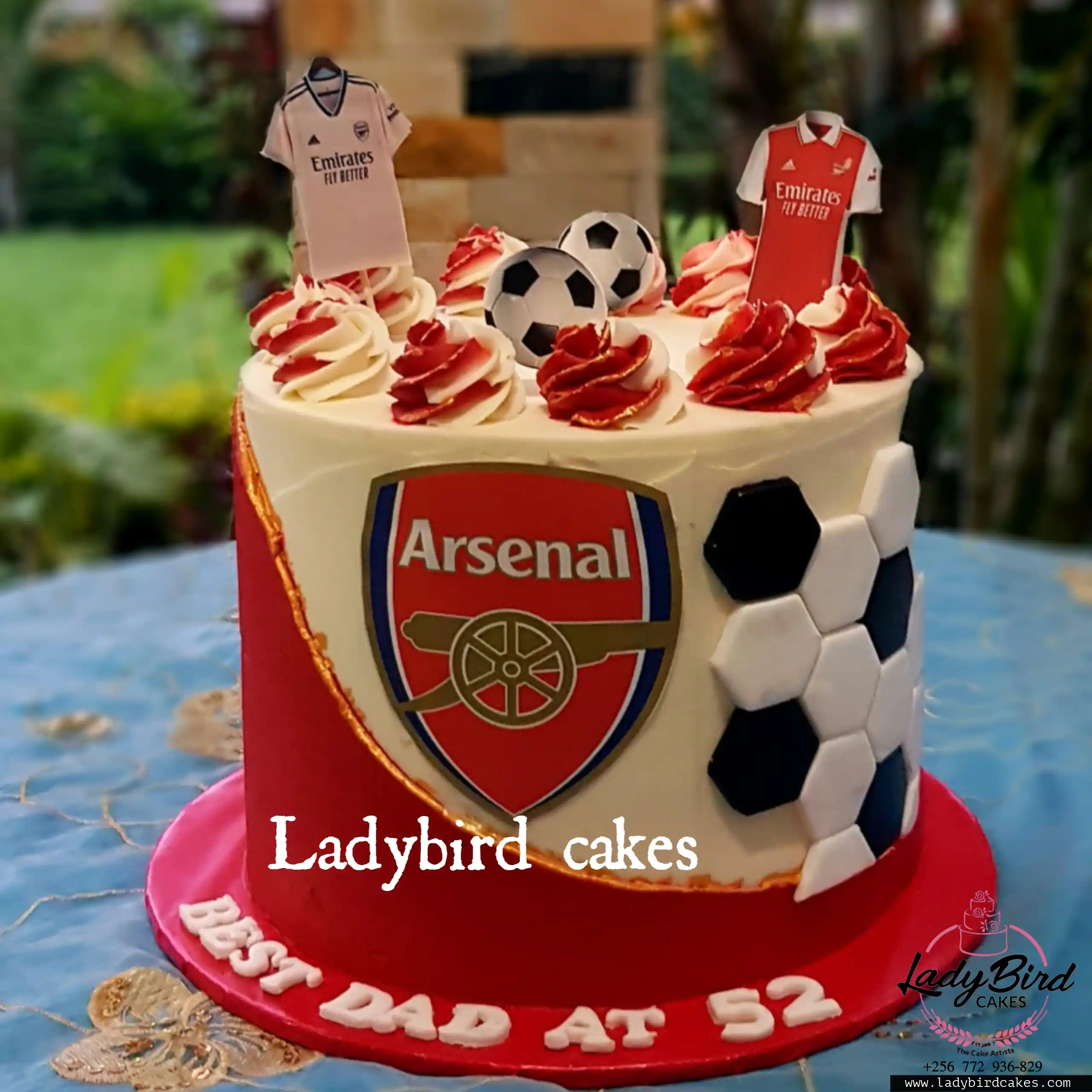 This is a custom cake of Ladybird Cakes Uganda