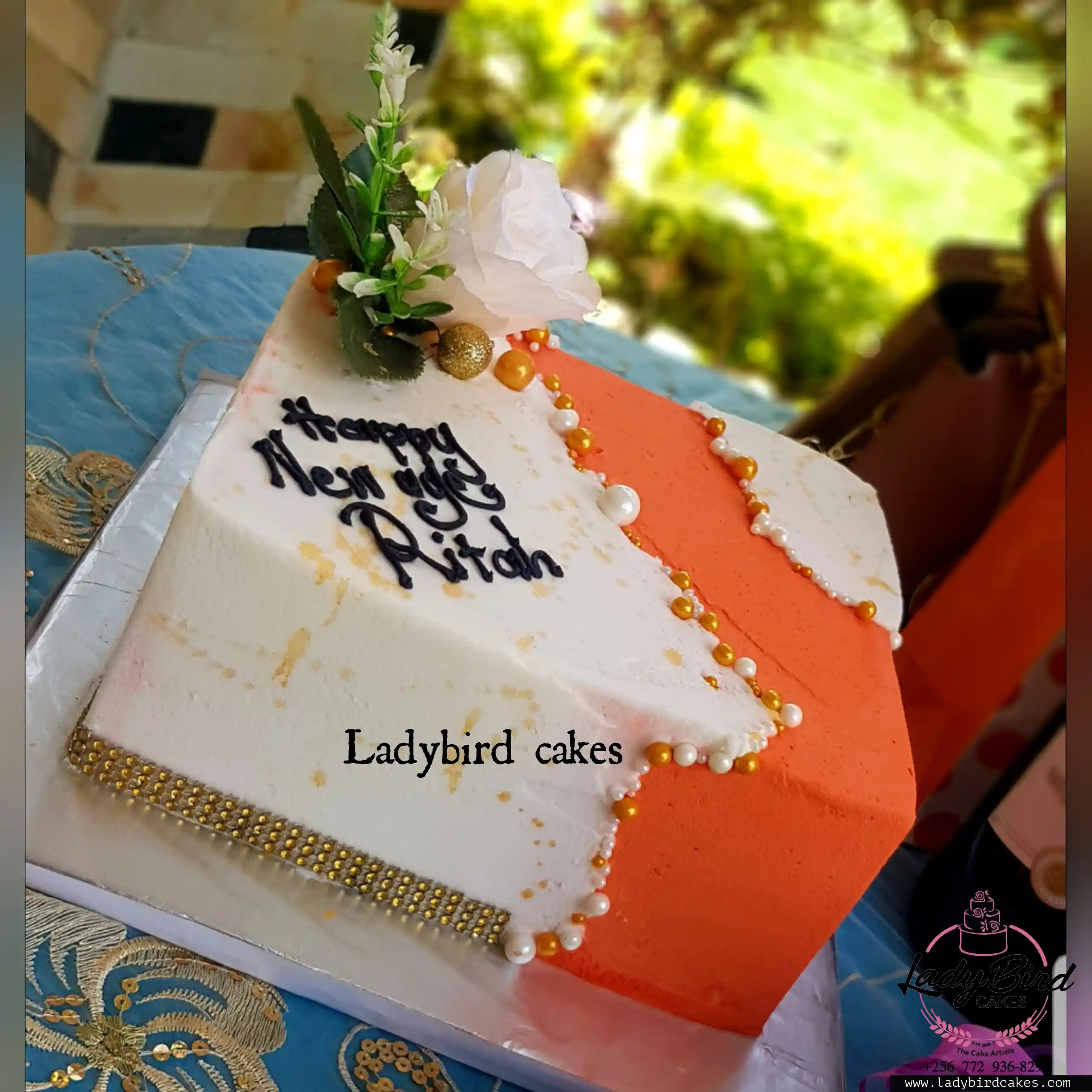 This is a custom cake of Ladybird Cakes Uganda