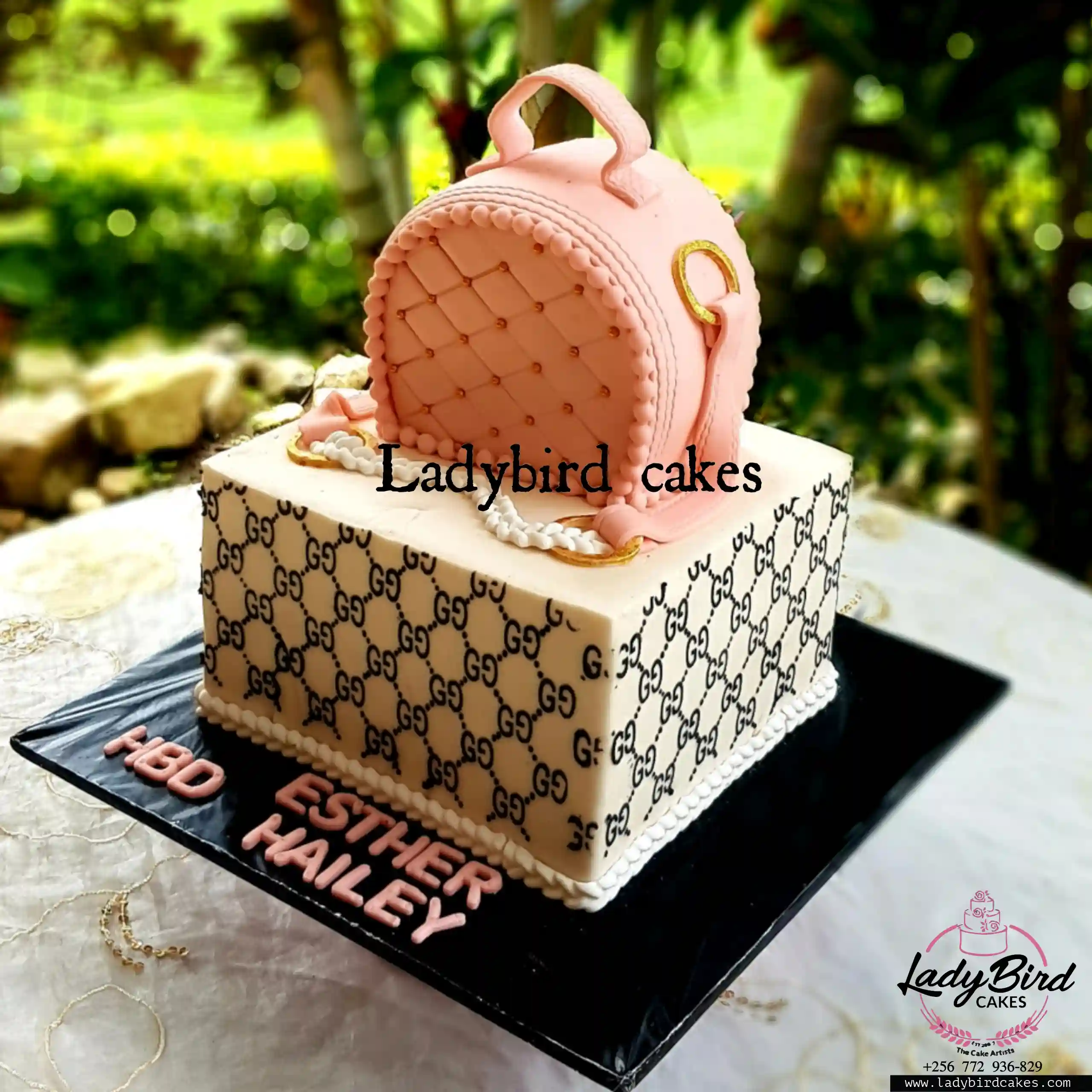 This is a custom cake of Ladybird Cakes Uganda