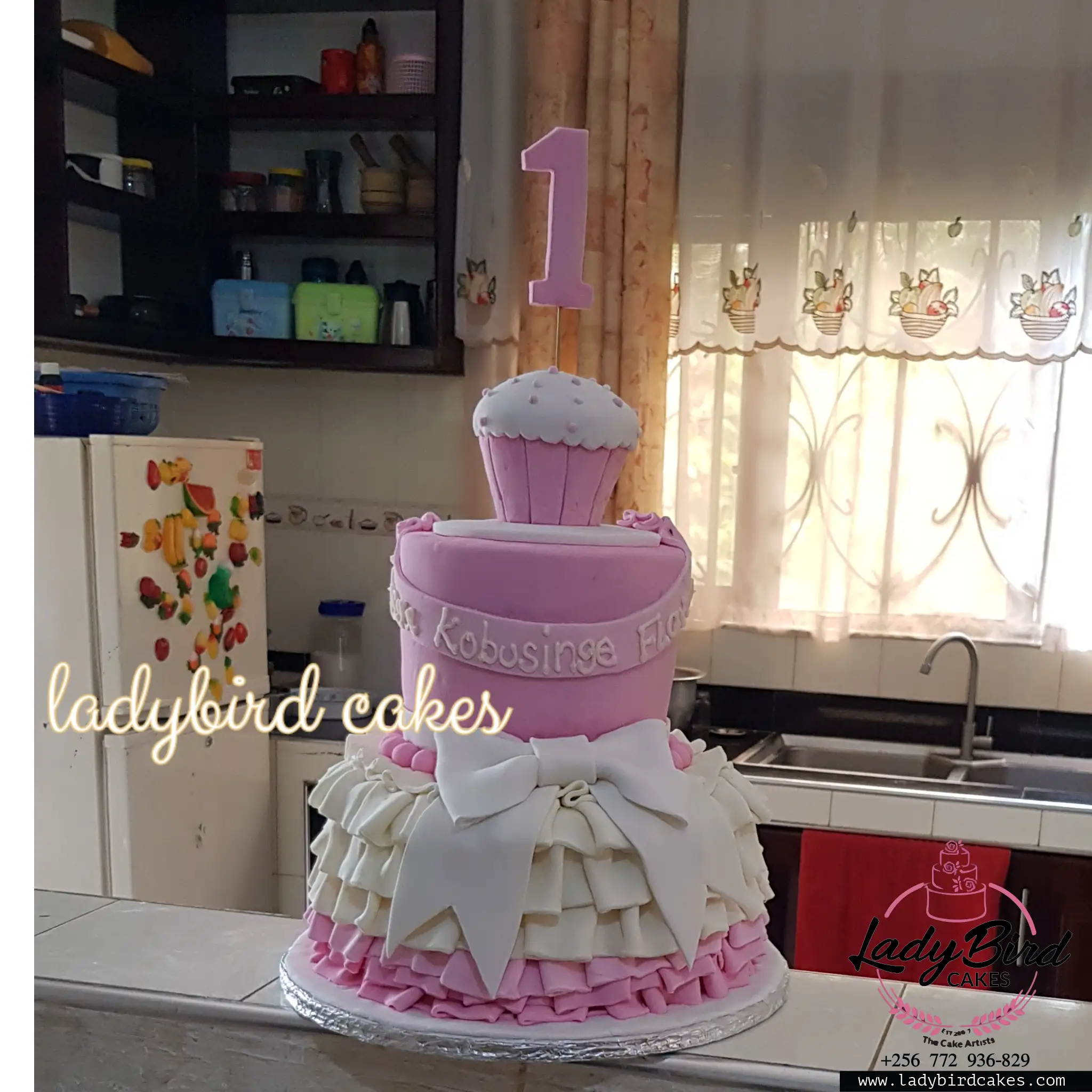 This is a custom cake of Ladybird Cakes Uganda