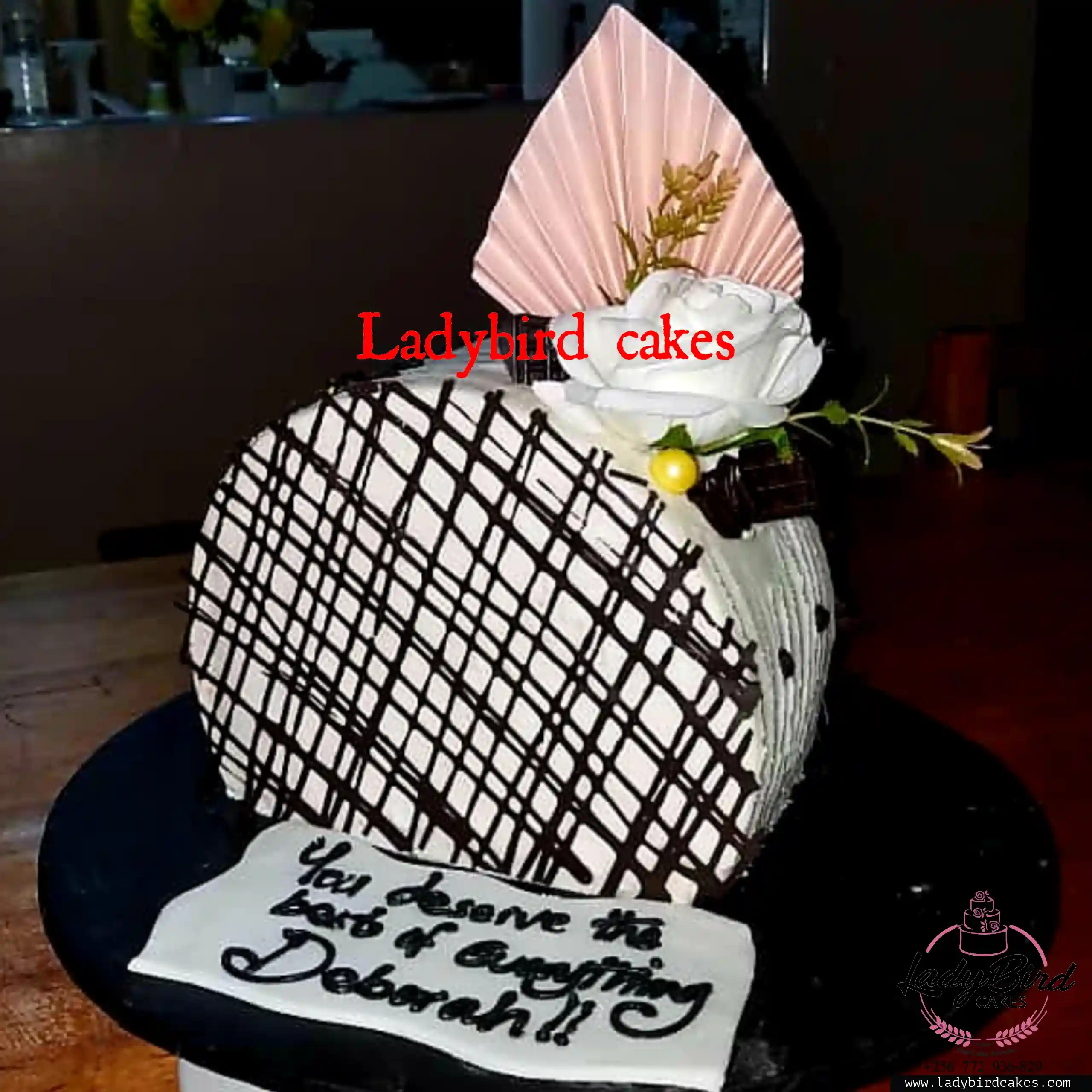 This is a custom cake of Ladybird Cakes Uganda