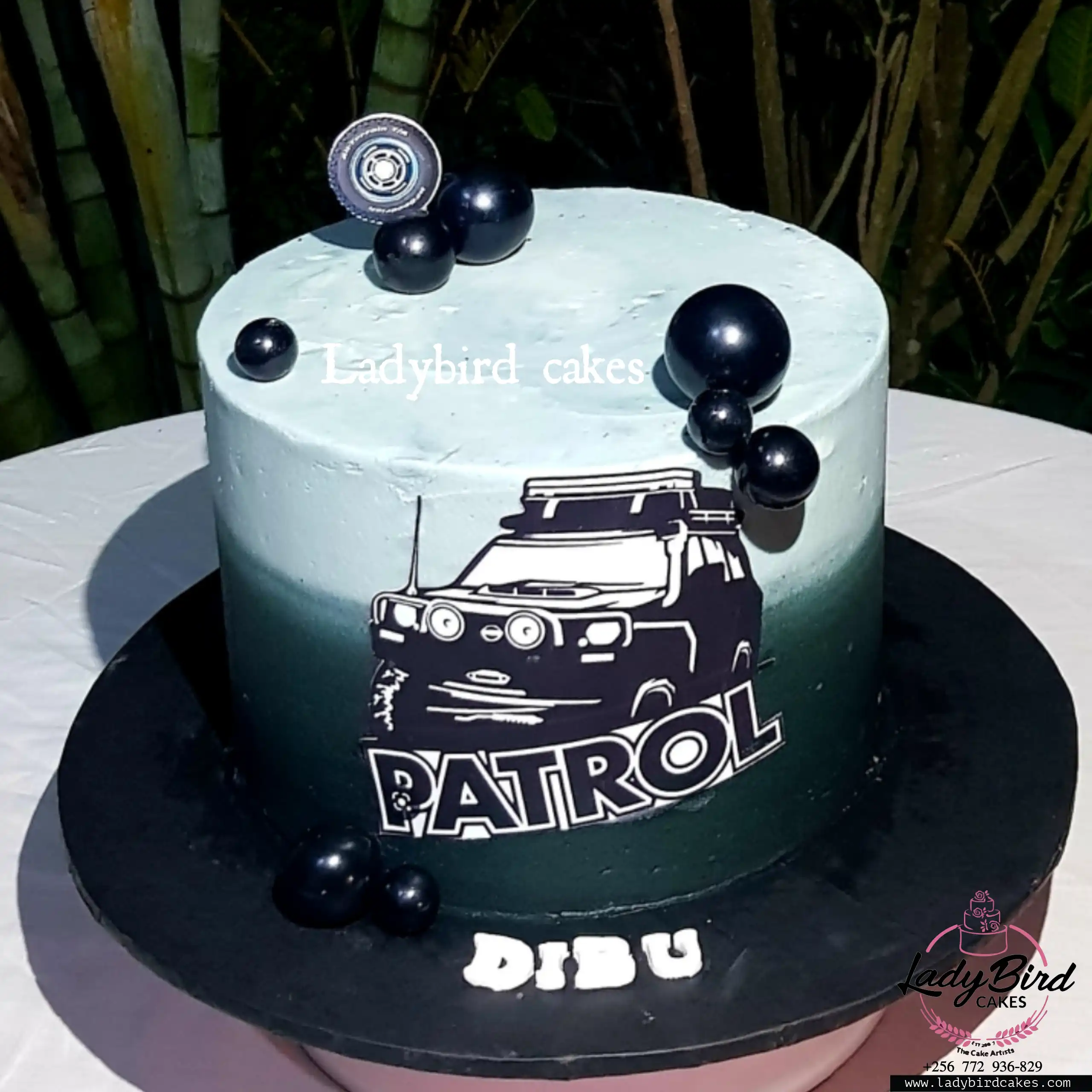 This is a custom cake of Ladybird Cakes Uganda