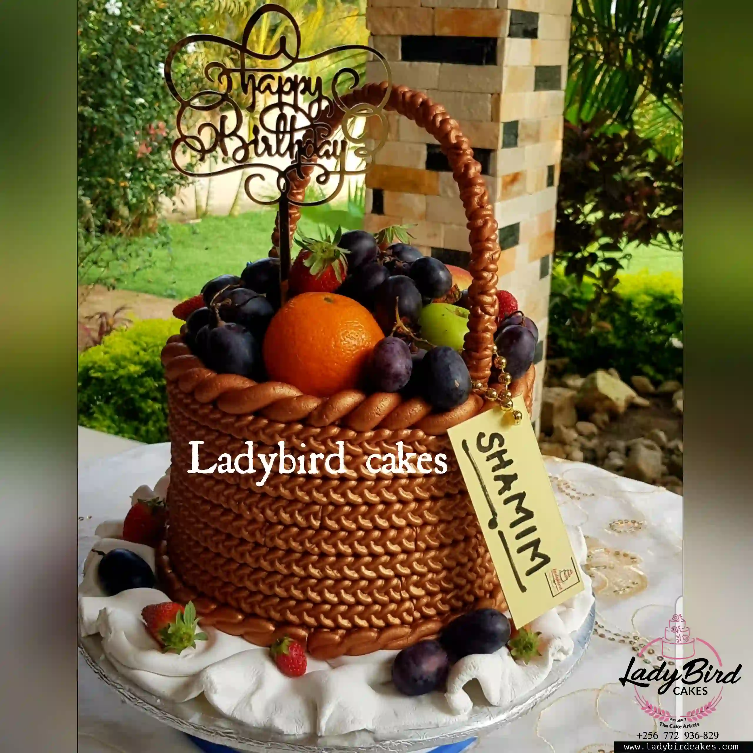 This is a custom cake of Ladybird Cakes Uganda