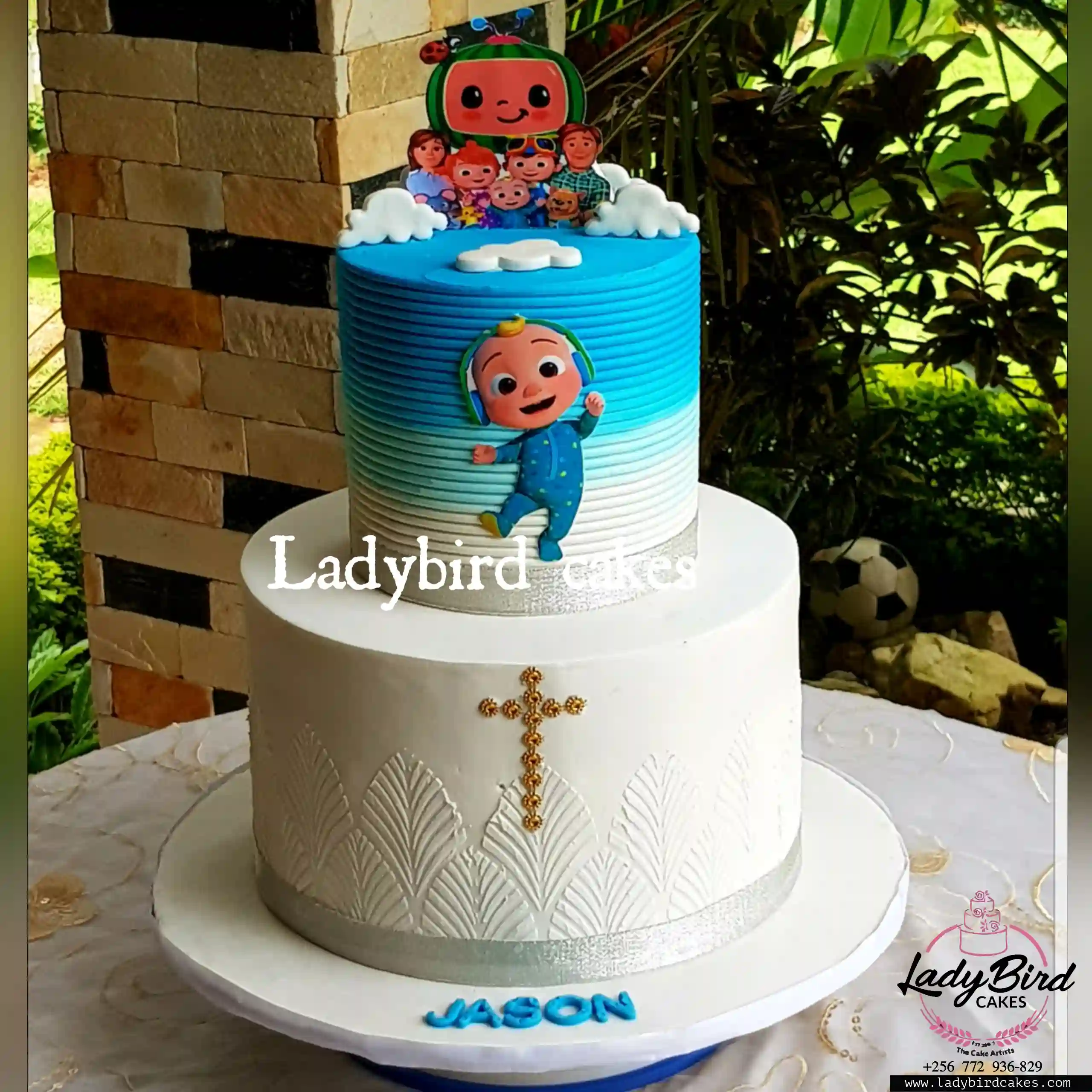 This is a custom cake of Ladybird Cakes Uganda