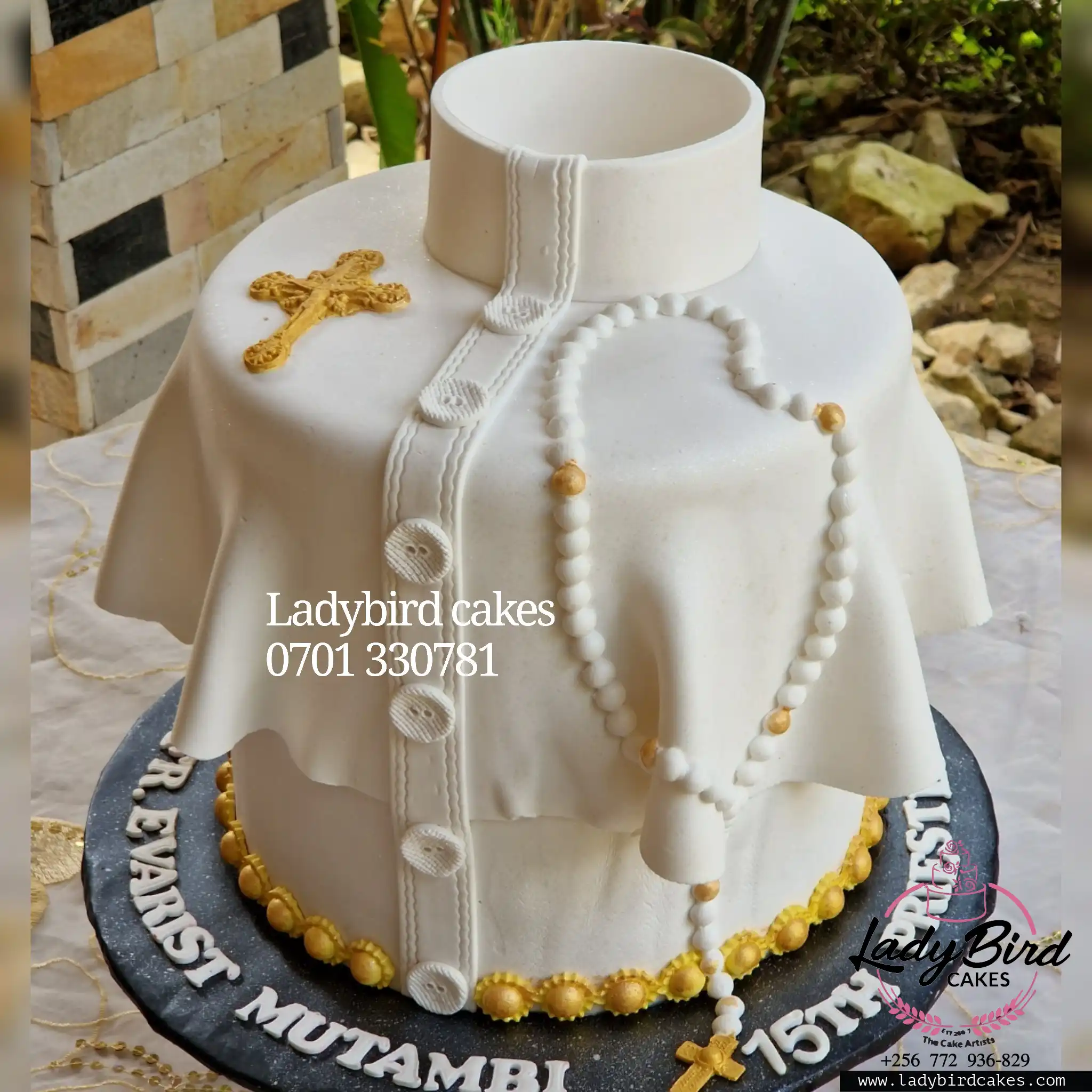 This is a custom cake of Ladybird Cakes Uganda