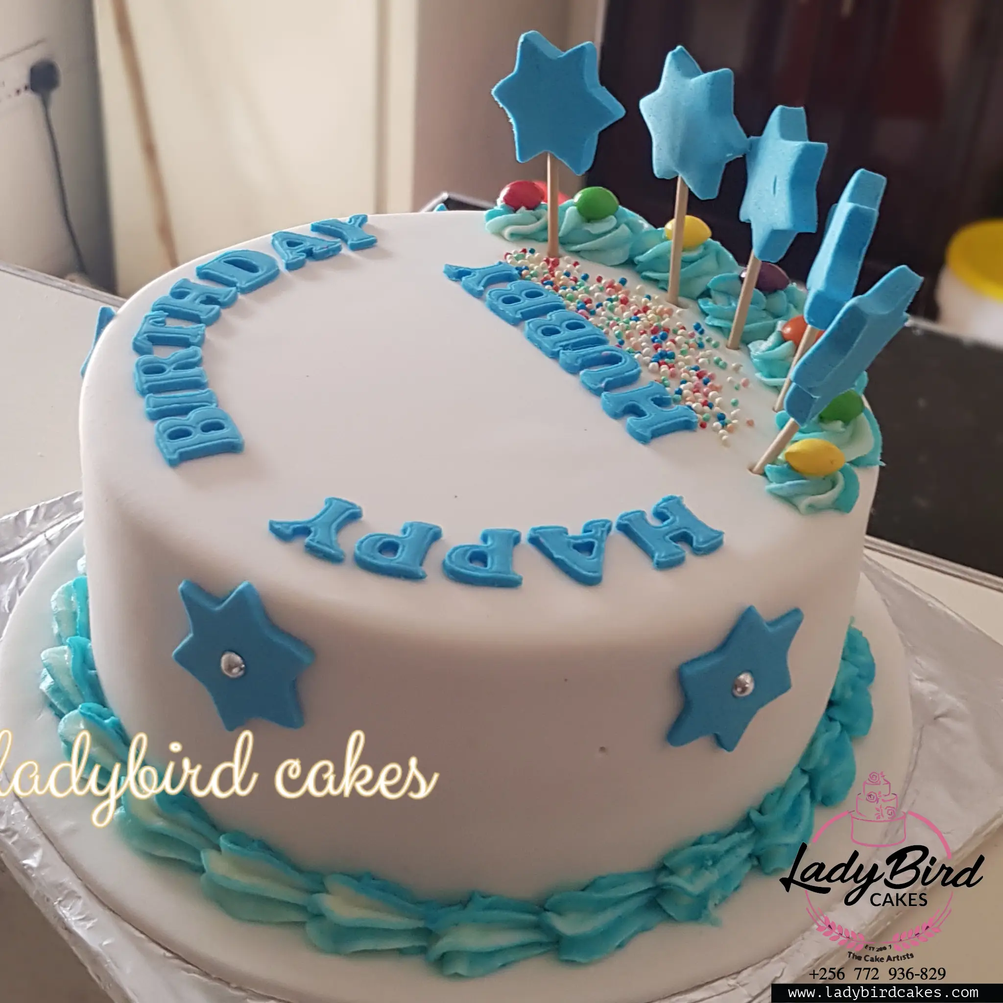 This is a custom cake of Ladybird Cakes Uganda