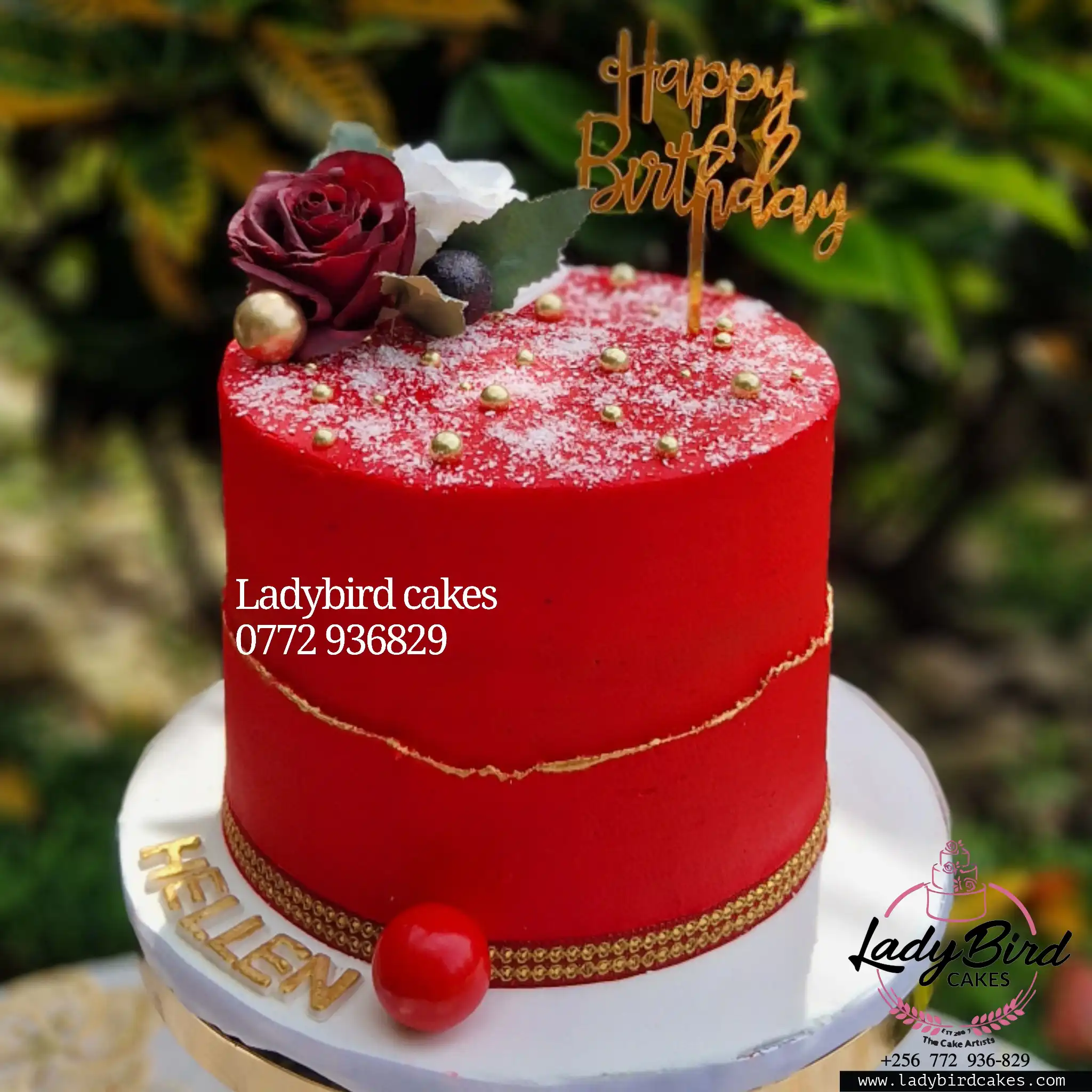 This is a custom cake of Ladybird Cakes Uganda